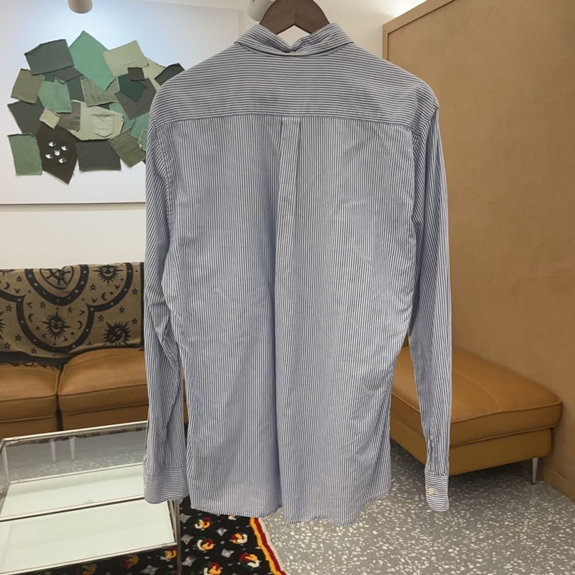 바버 모던 캐주얼 스트라이프 포켓 셔츠 105 C07606 상품이미지4