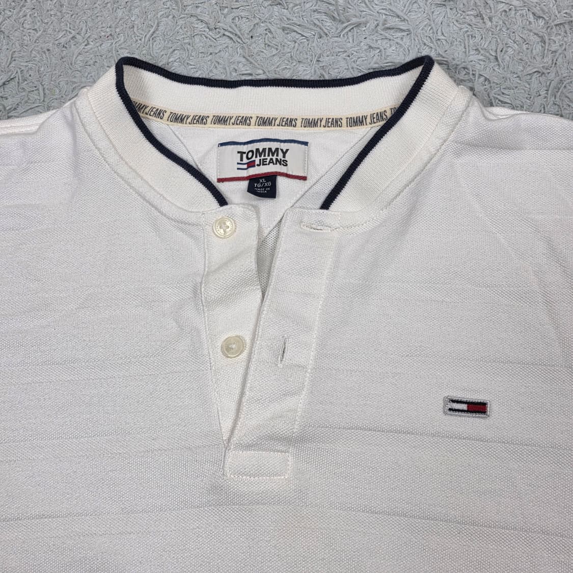 타미힐피거 타미진스 남성 베이스볼 헨리넥 반팔티 XL 상품이미지4