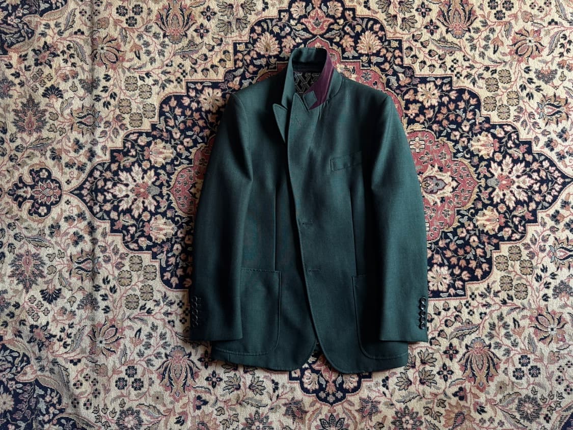 GUCCI 구찌 모헤어 딥그린 테일러드 자켓 슬림100 상품이미지3
