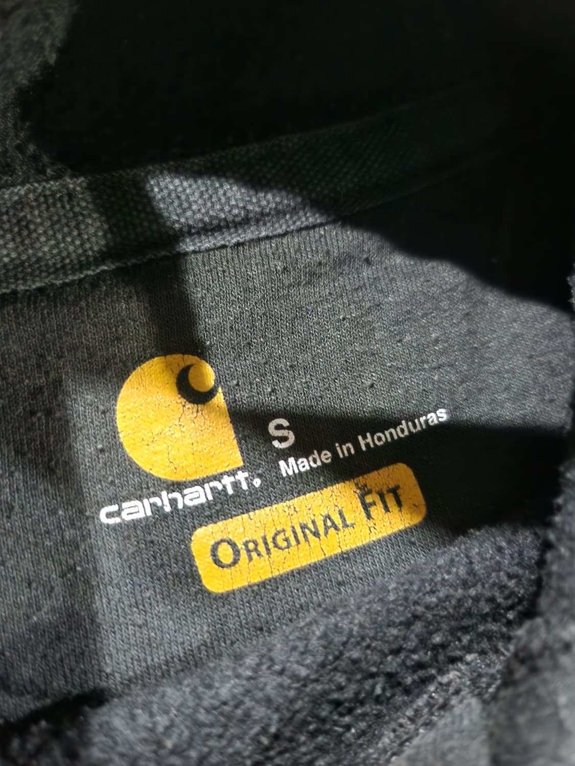칼하트 로고 후드티 블랙 S 상품이미지4