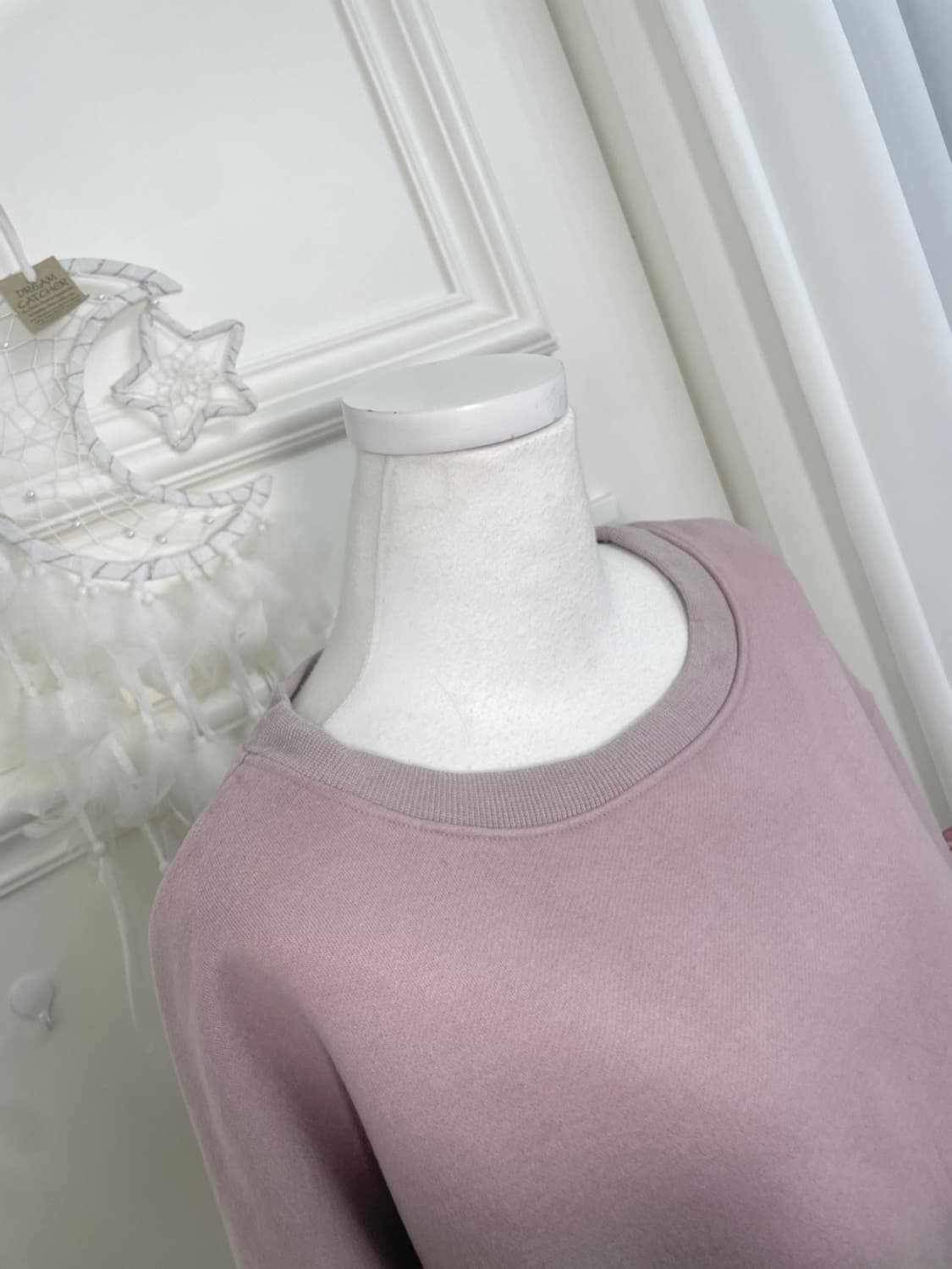 indipink side bow fleeced sweatshirts 상품이미지6