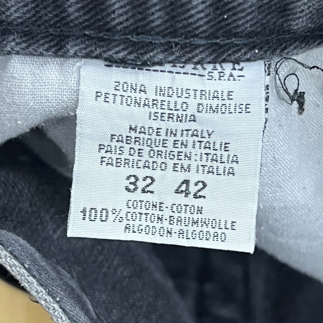 아르마니 진스 몰스킨 블랙 데님 팬츠 32 상품이미지9