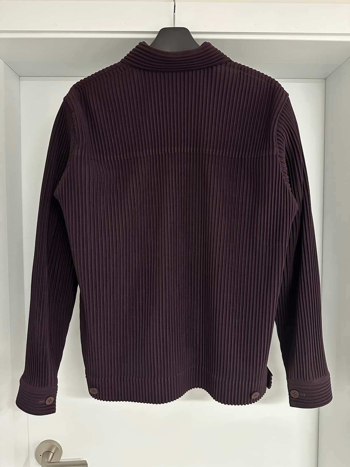 이세이미야케 옴므플리세 버건디 트러커 자켓 4 상품이미지4