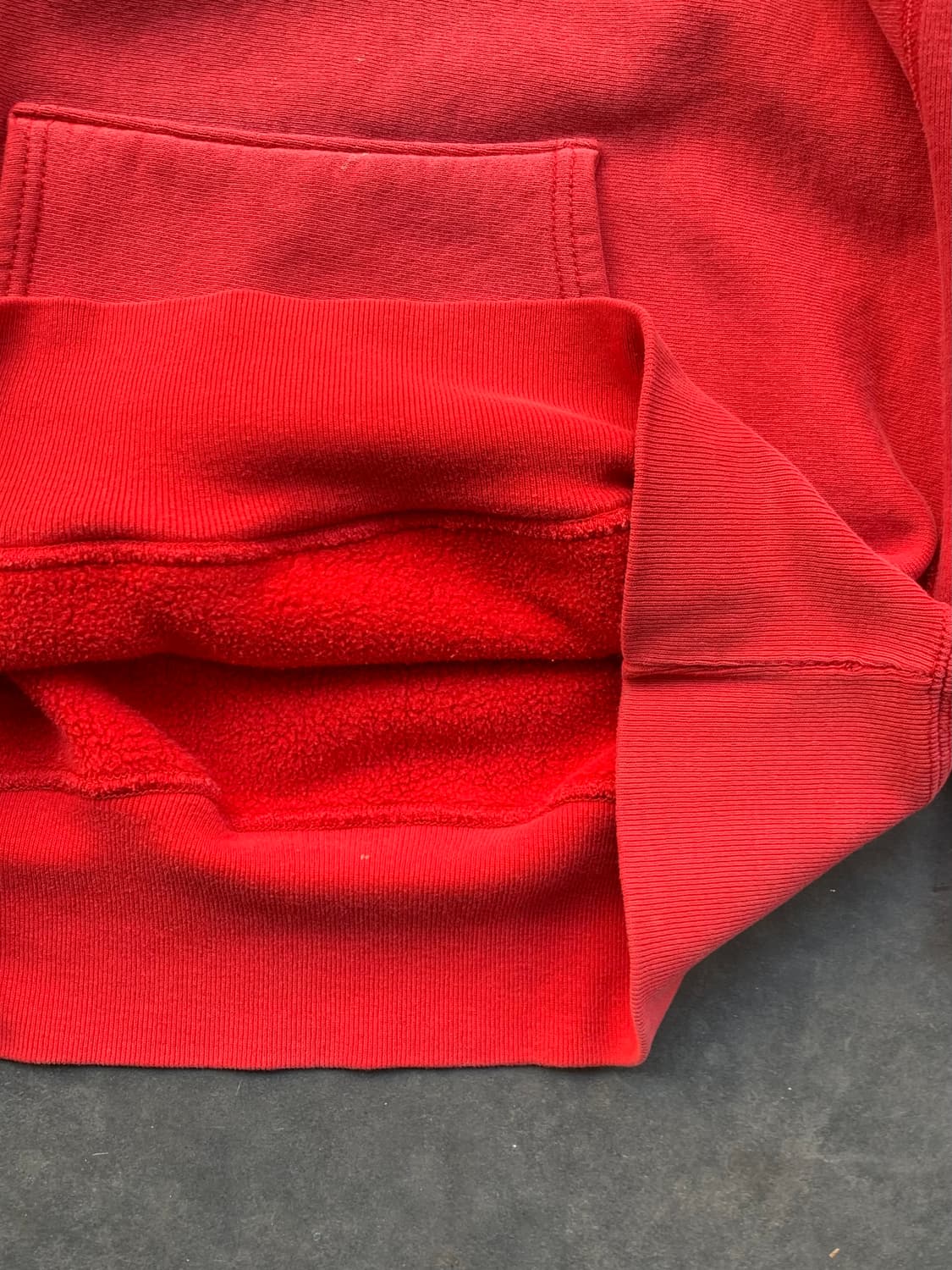 90s 챔피온 리버스위브 스웻후디 선페이디드 레드 상품이미지4