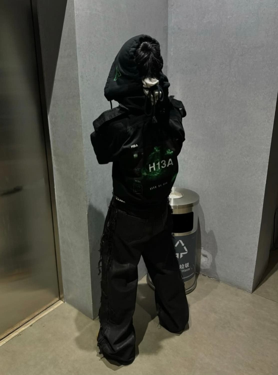 후드 바이 에어 크롭 트러커 자켓 데님 후디 HBA 상품이미지3