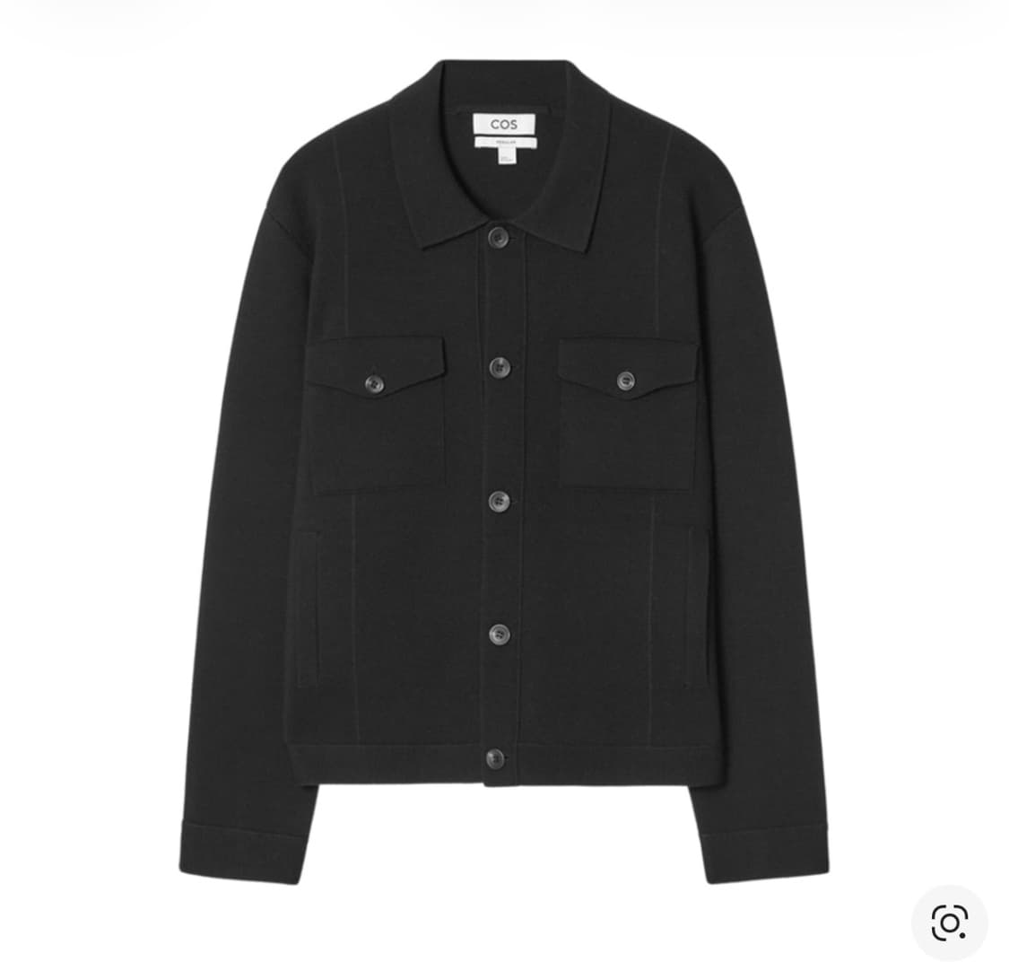 COS 밀라노 니트 울 트러커 자켓 블랙(M, 새상품) 상품이미지1