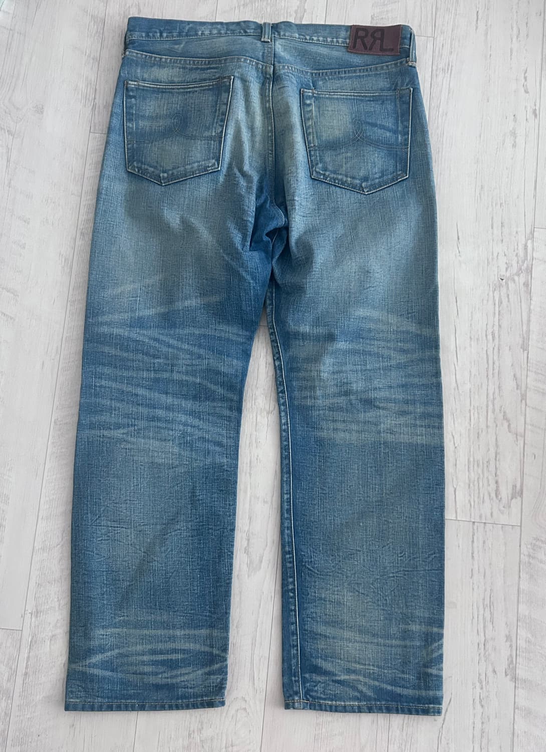 RRL 스트레이트 레그 핏 밀너 워싱 데님 36x30 상품이미지2