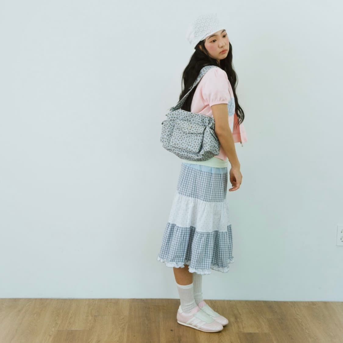 샤키리 레오파드 포켓백 블루 상품이미지2