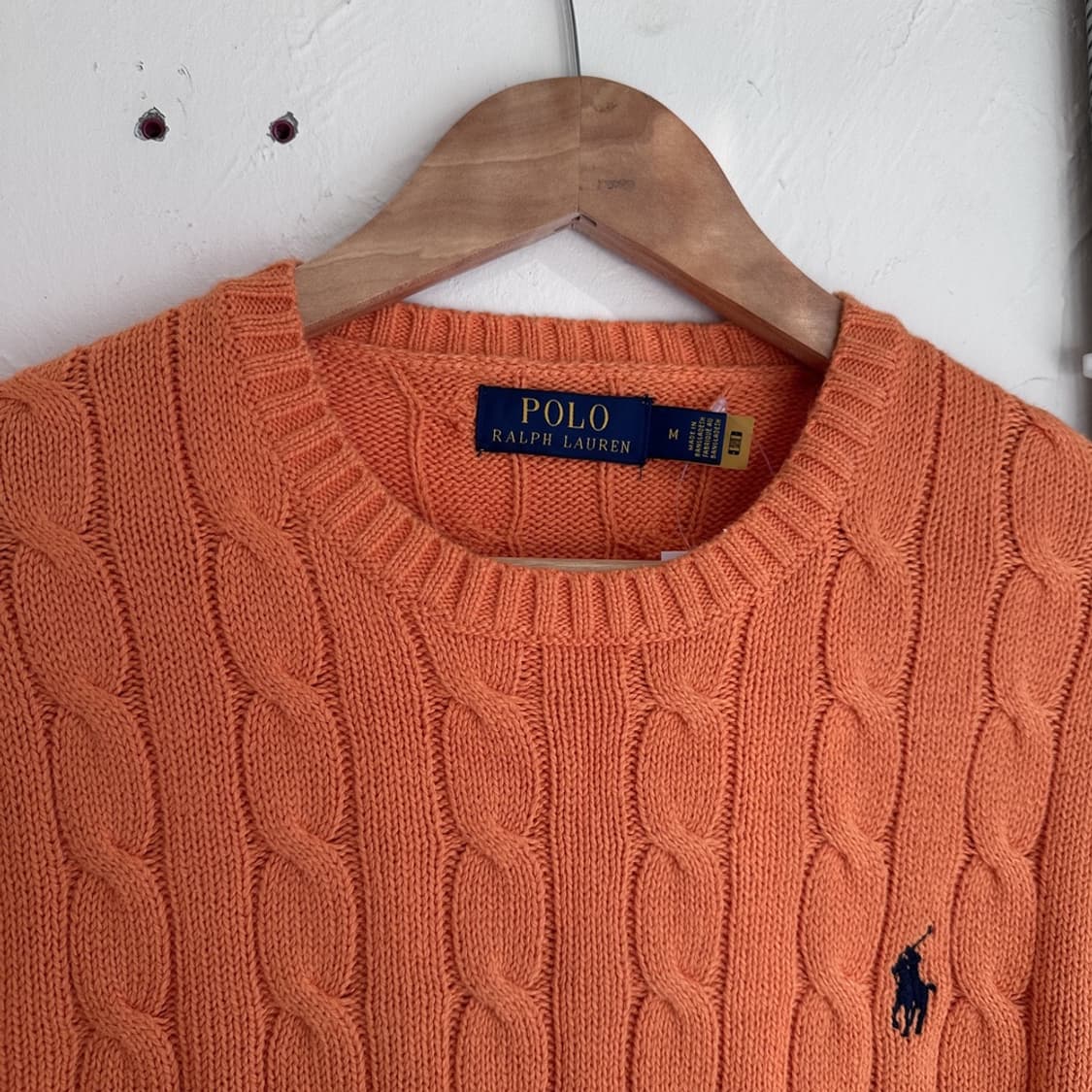 15401 - 폴로 랄프로렌 오렌지 케이블 니트 상품이미지3