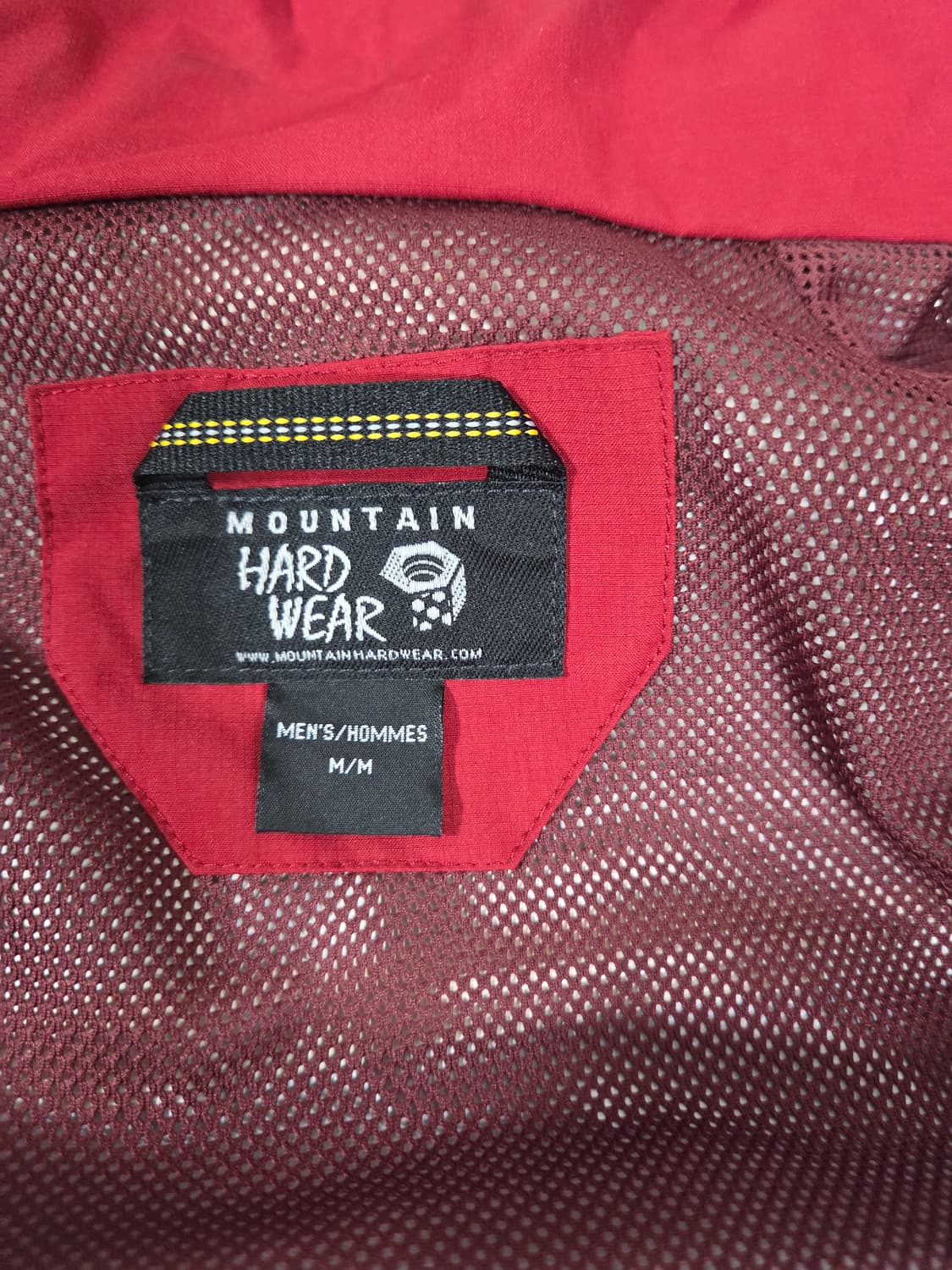 마운틴하드웨어 바람막이 자켓 레드 상품이미지3