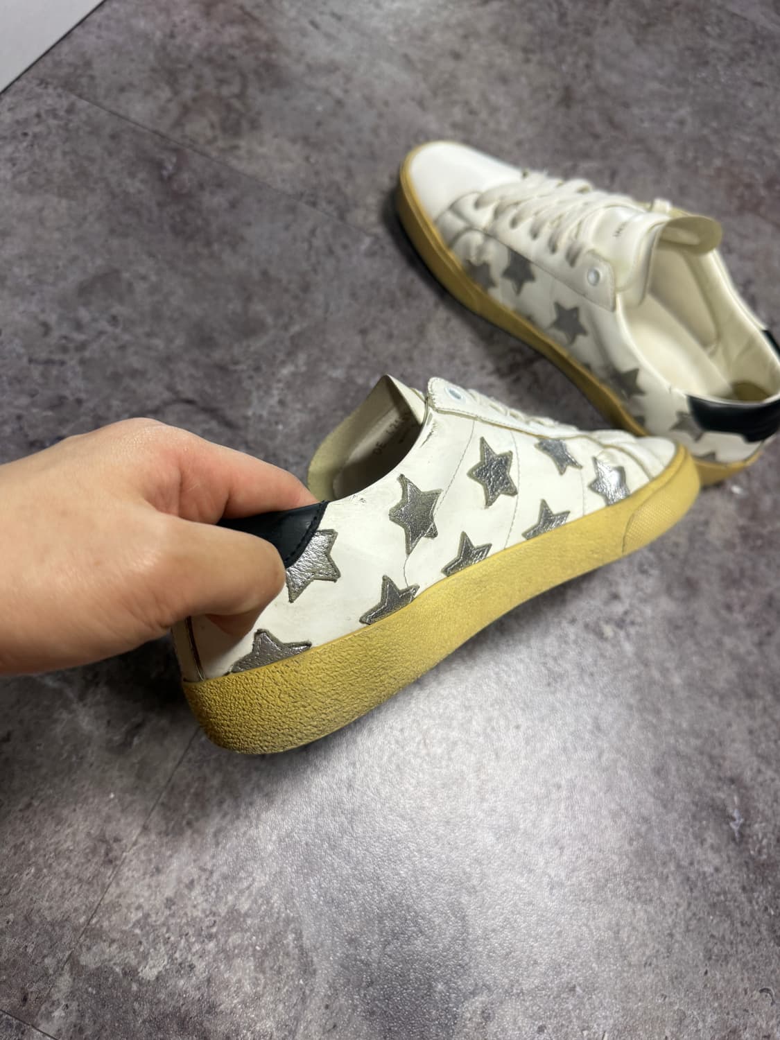 생로랑 스타패치 스니커즈 42.5 상품이미지6