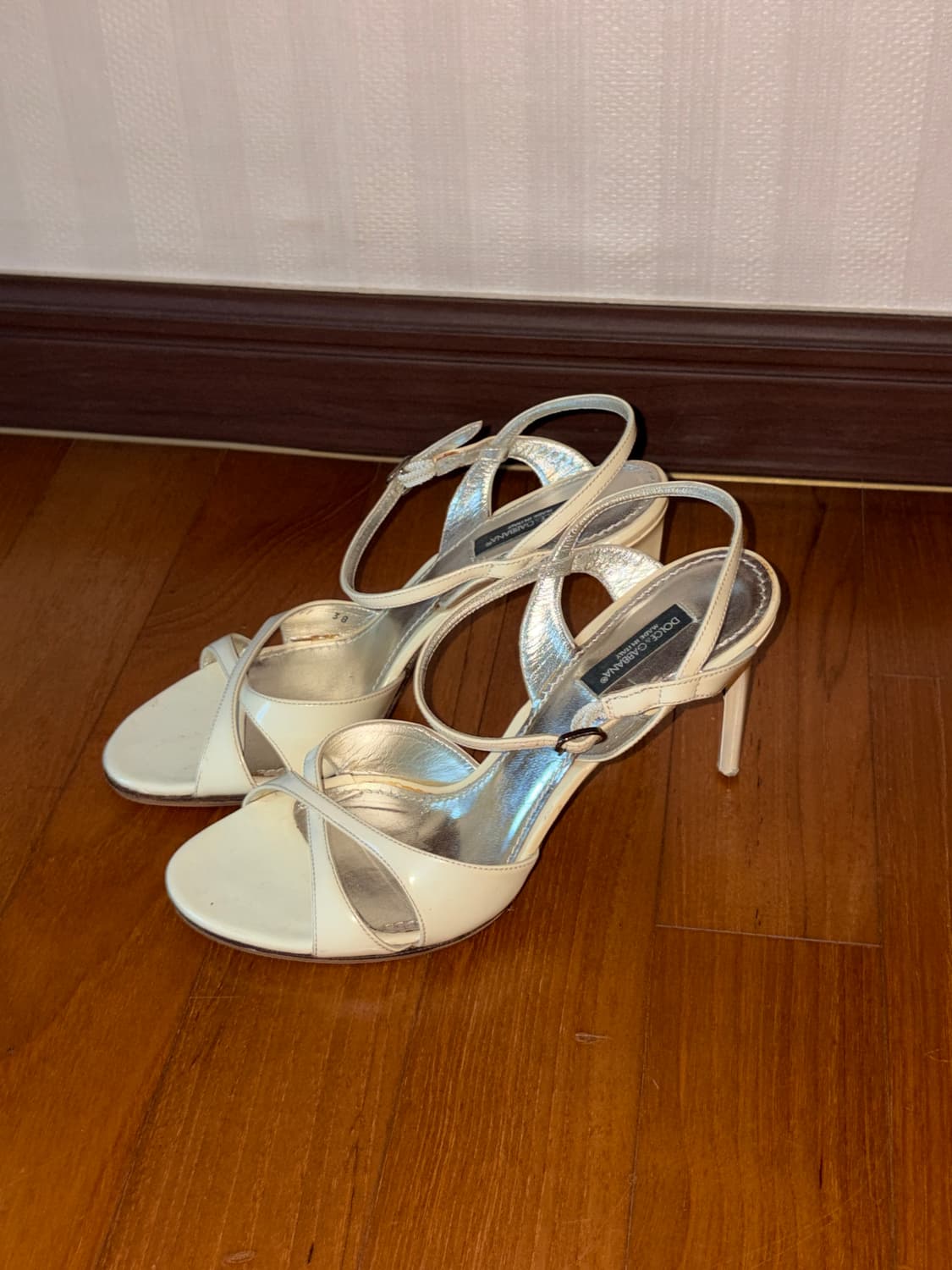 돌체앤가바나 빈티지 키튼 힐 샌들 38 상품이미지3