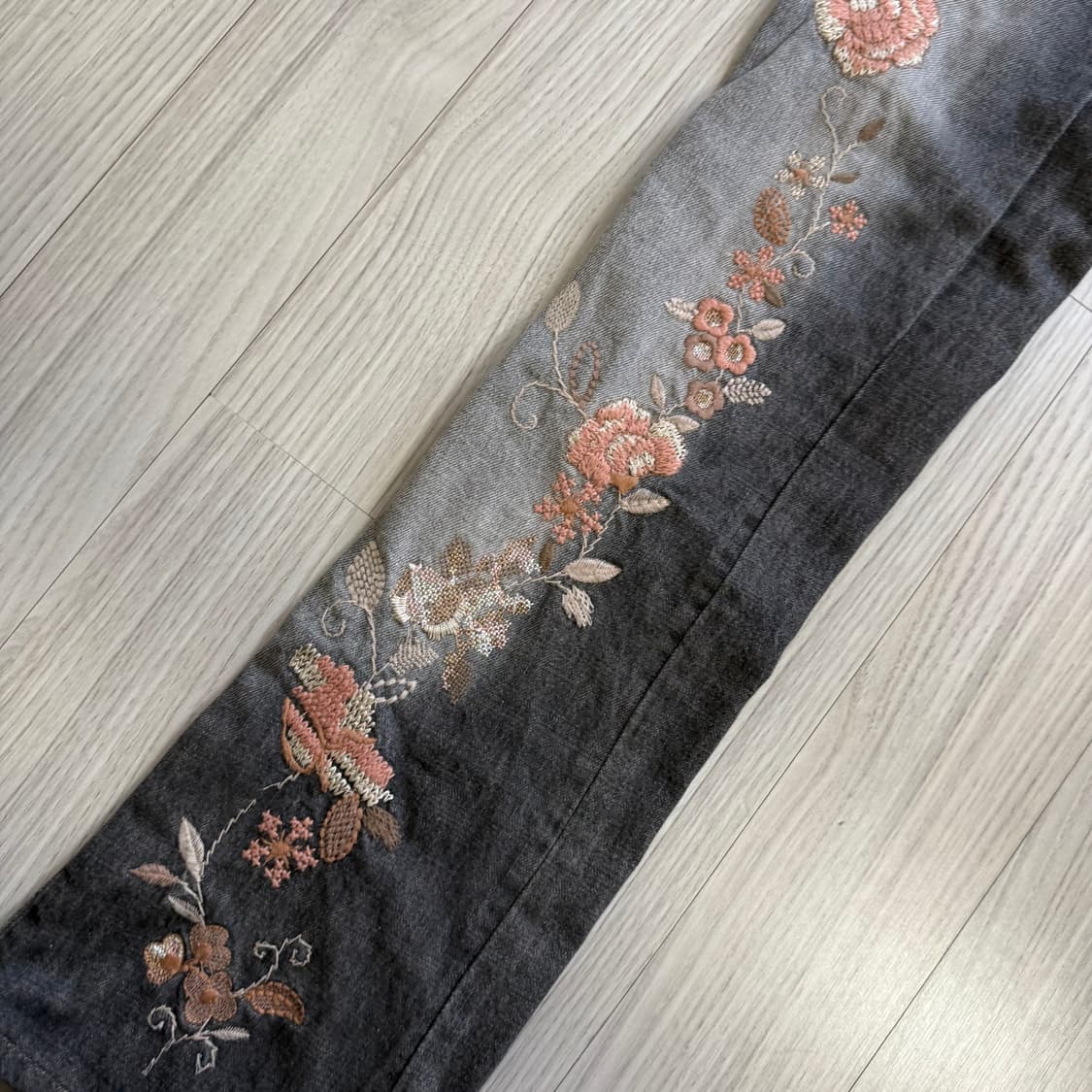 vintage flower pants 빈티지 바지 플라워 부츠컷 바지 상품이미지3