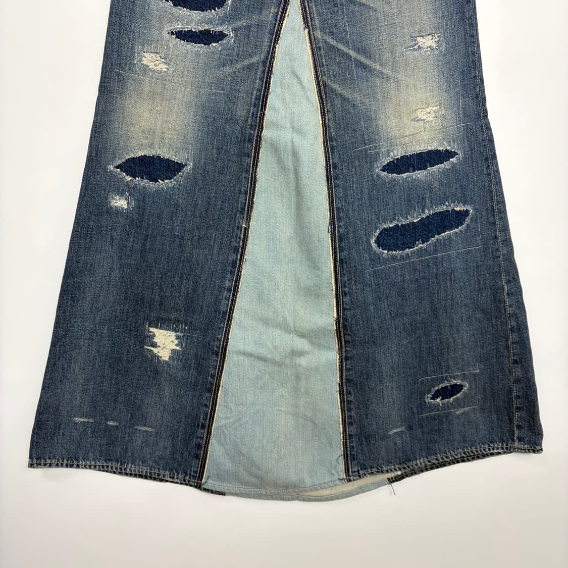 히스테릭글래머 패치워크 데님 스커트 청치마 상품이미지4