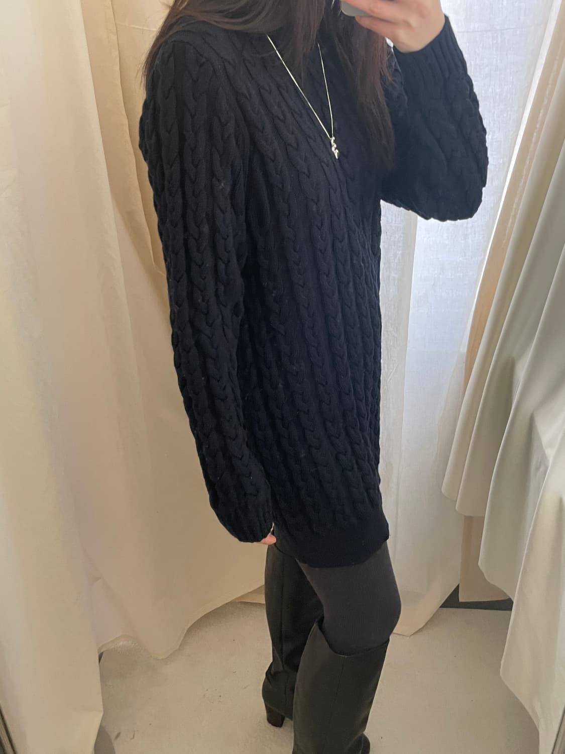 WEEKEND by MaxMara turtleneck knit dress 상품이미지10