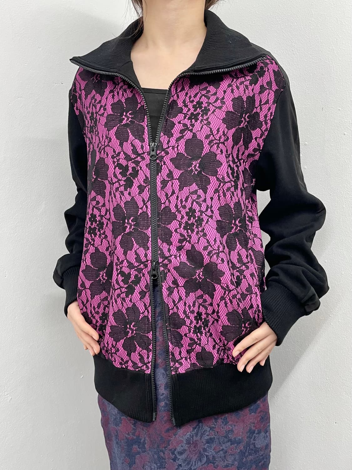 갸루 레이스 투웨이 집업 상품이미지1