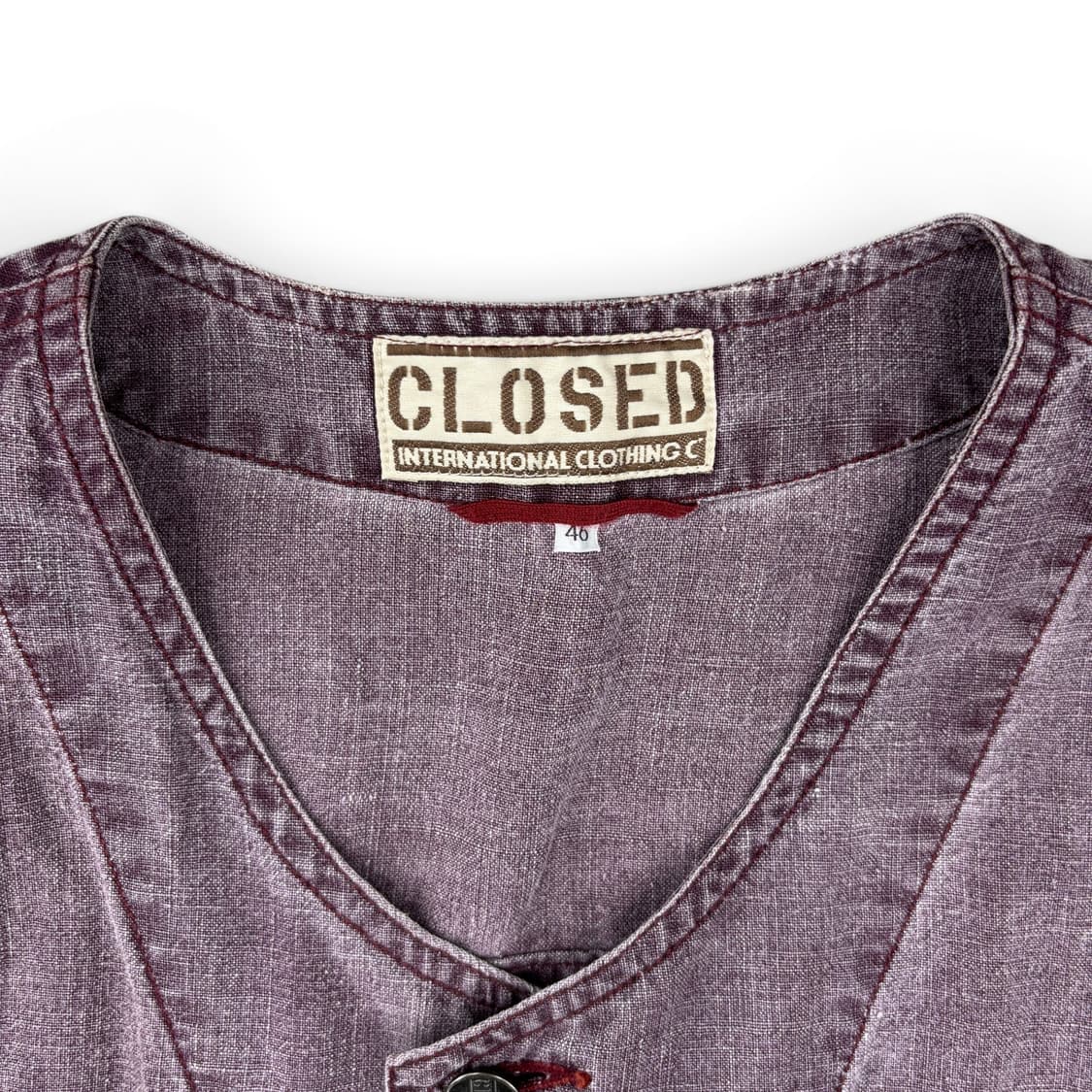 80's Closed 린넨 자켓 상품이미지3