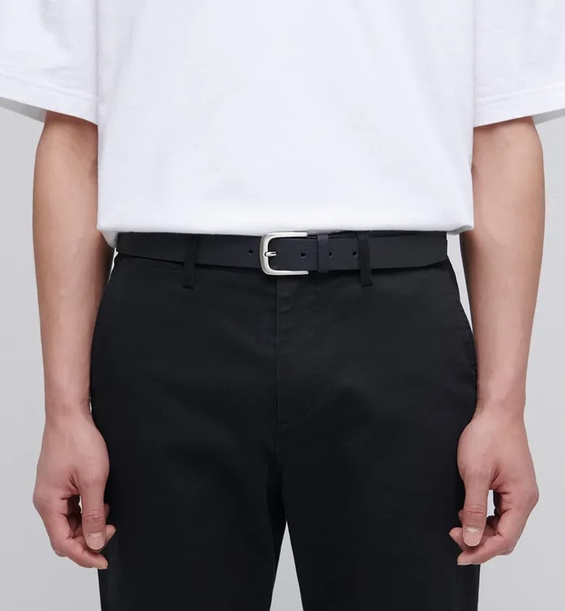 무신사스탠다드 사피아노 신세틱 레더 벨트 블랙 상품이미지1