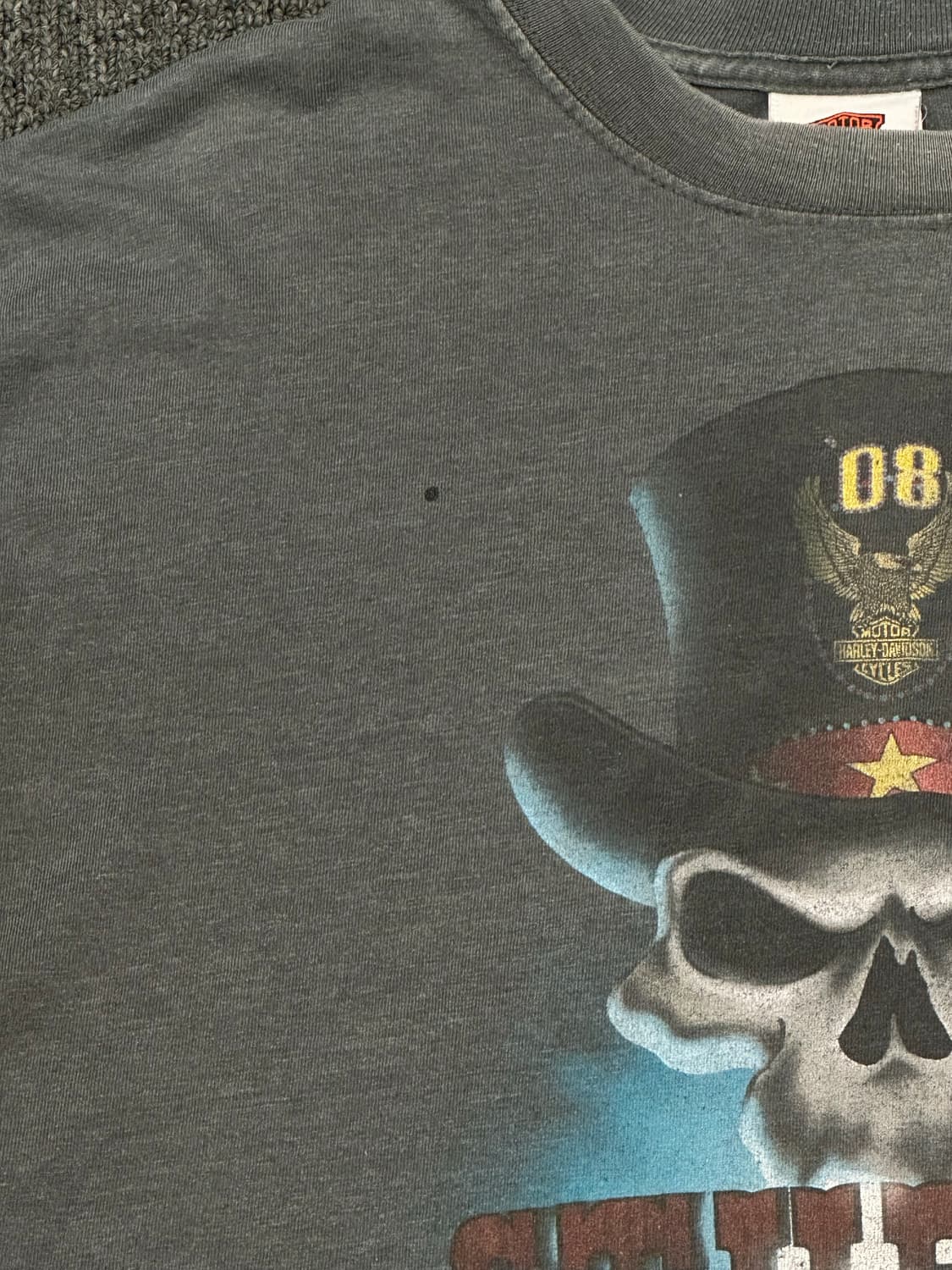 XL)할리데이비슨 스터지스 20주년 빈티지 프린팅 반팔 상품이미지3