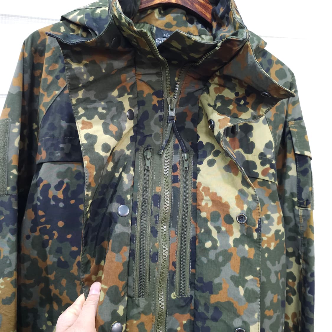 밀텍(Mil-Tec) 독일군 플렉탄 카모 방수 자켓- M-L 정도 상품이미지8