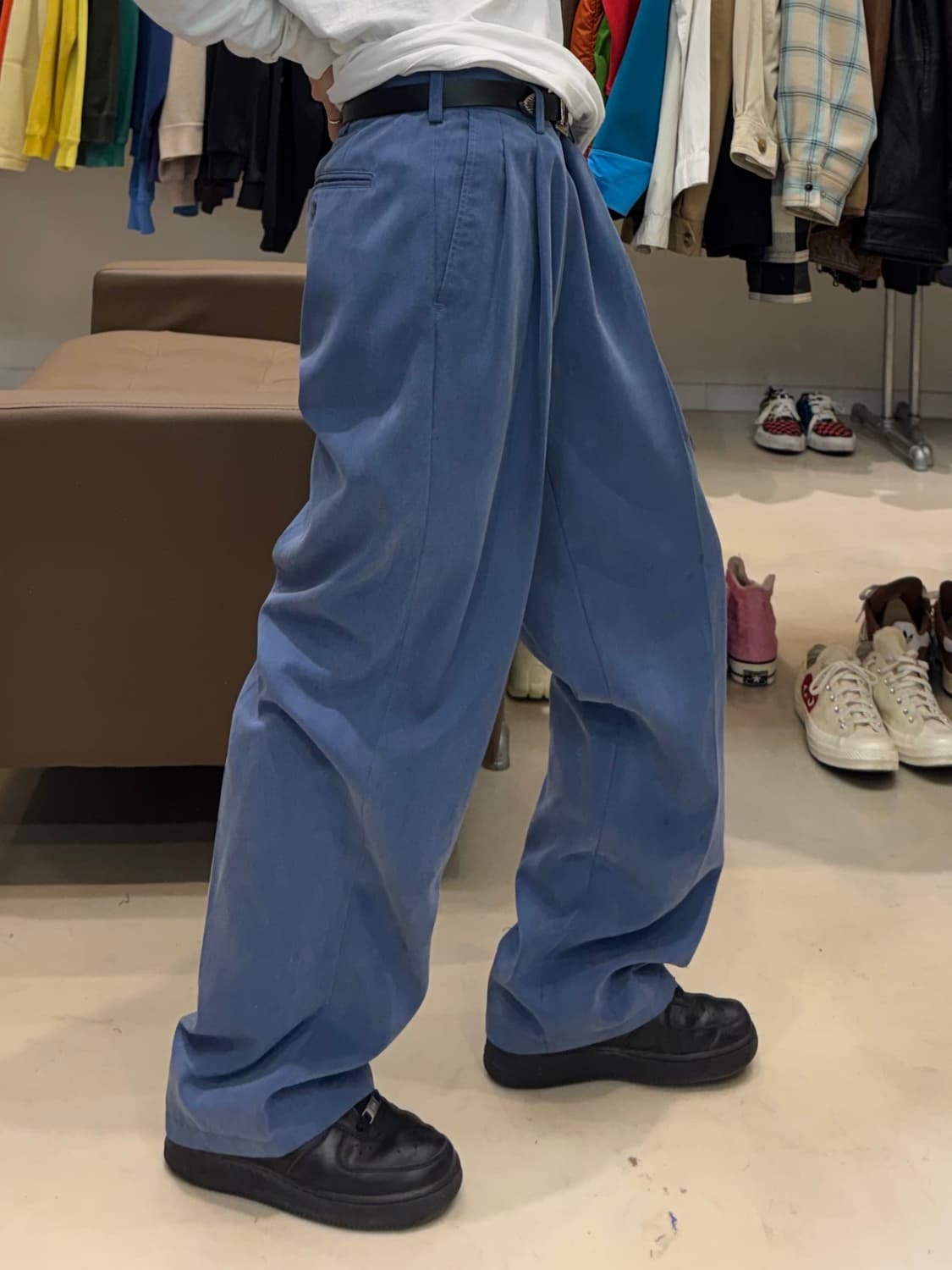 빅존 BIG JOHN 투 턱 릴랙스 핏 팬츠 상품이미지7