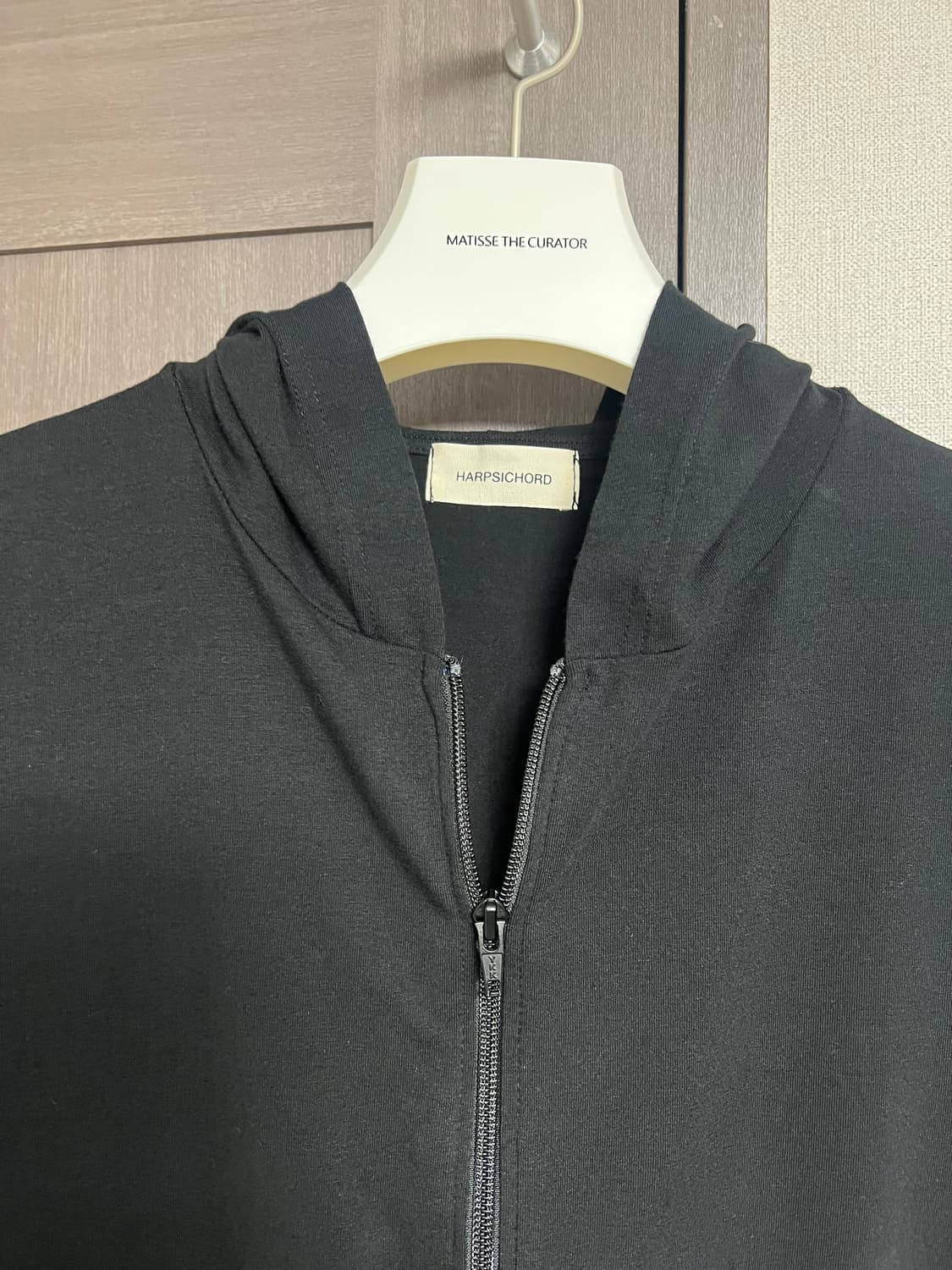 하프시코드 유니폼 후드집업 블랙 3 상품이미지5