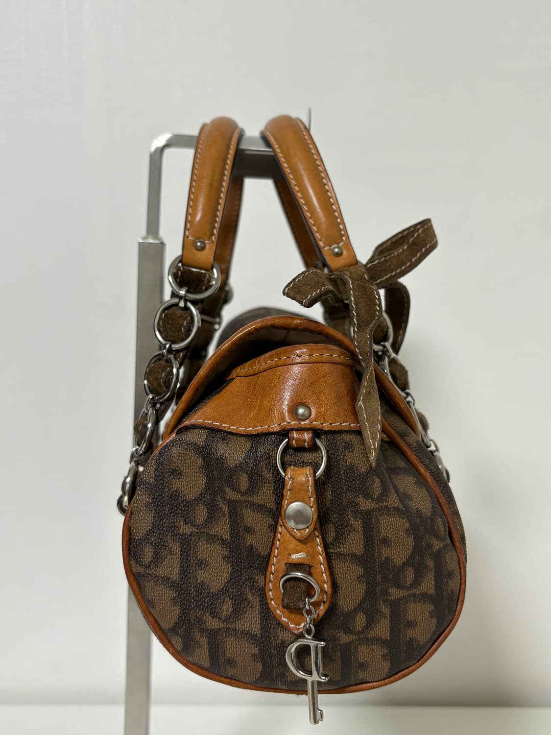 디올 로맨틱 하트 브라운 토트백 상품이미지4