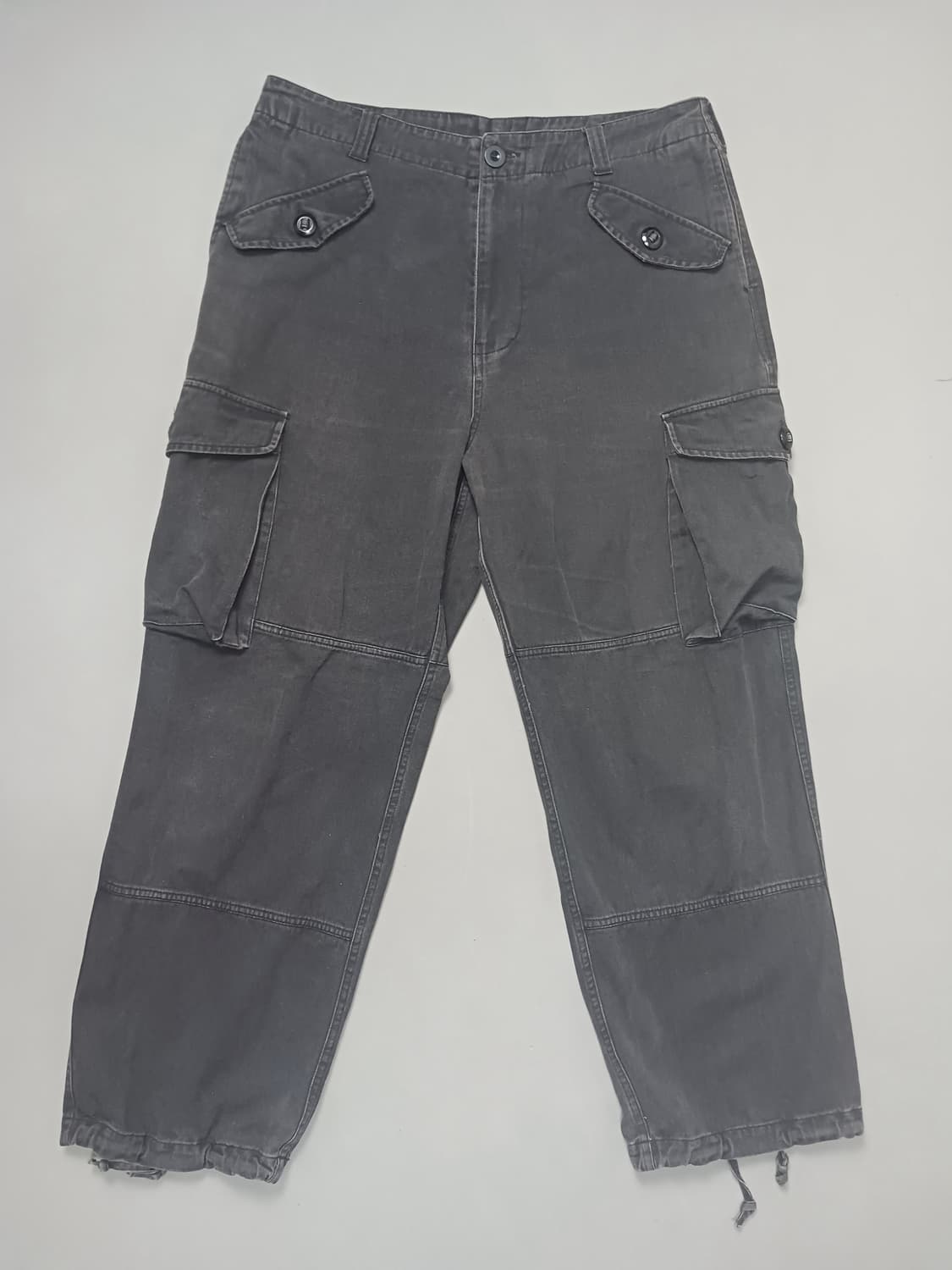 [L] 아웃스탠딩 블랙 밀리터리 카고 팬츠 상품이미지1