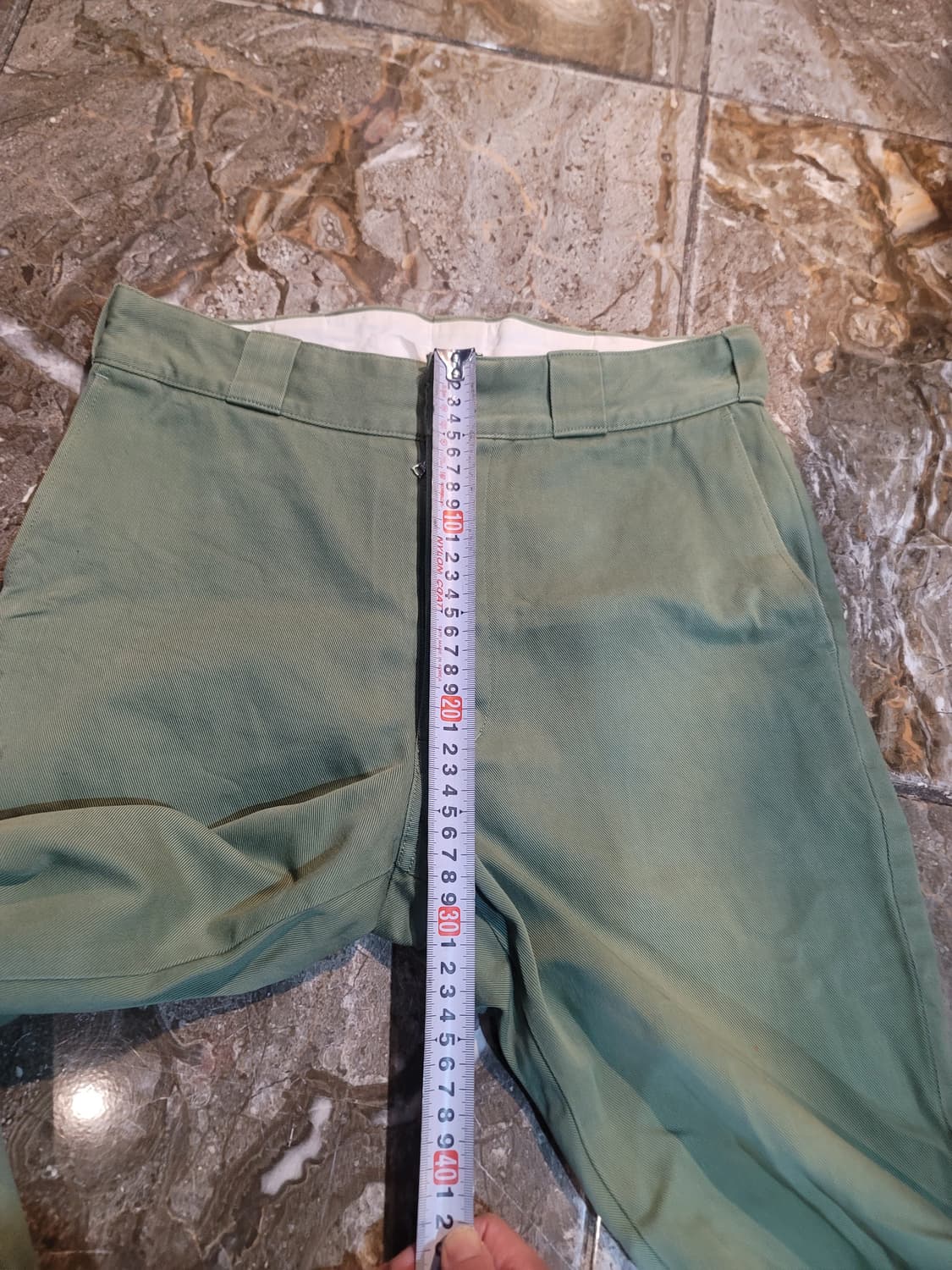 비즈빔 올리브 그린 색상 면바지 상품이미지8