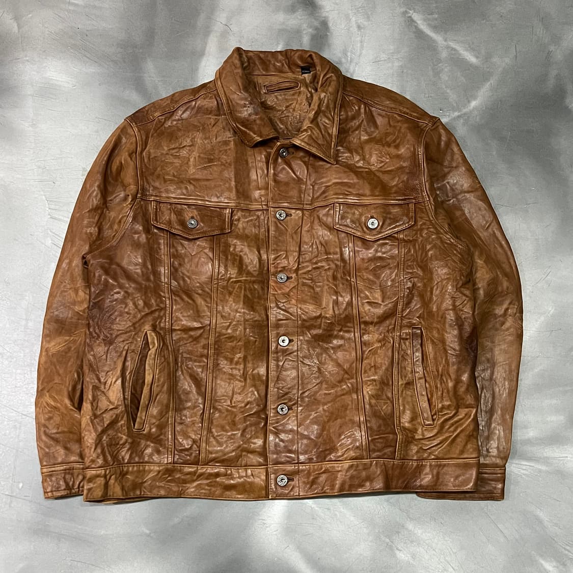  하우스트리 레더 트러커 자켓 y14975 상품이미지1