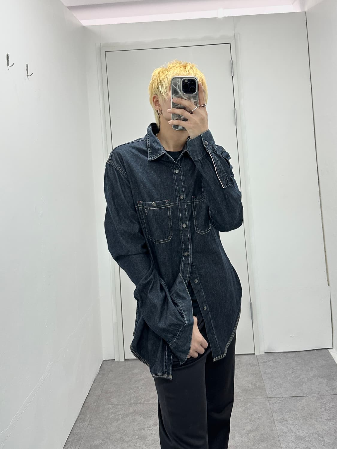 Calvin Klein Jeans snap button shirts 상품이미지1