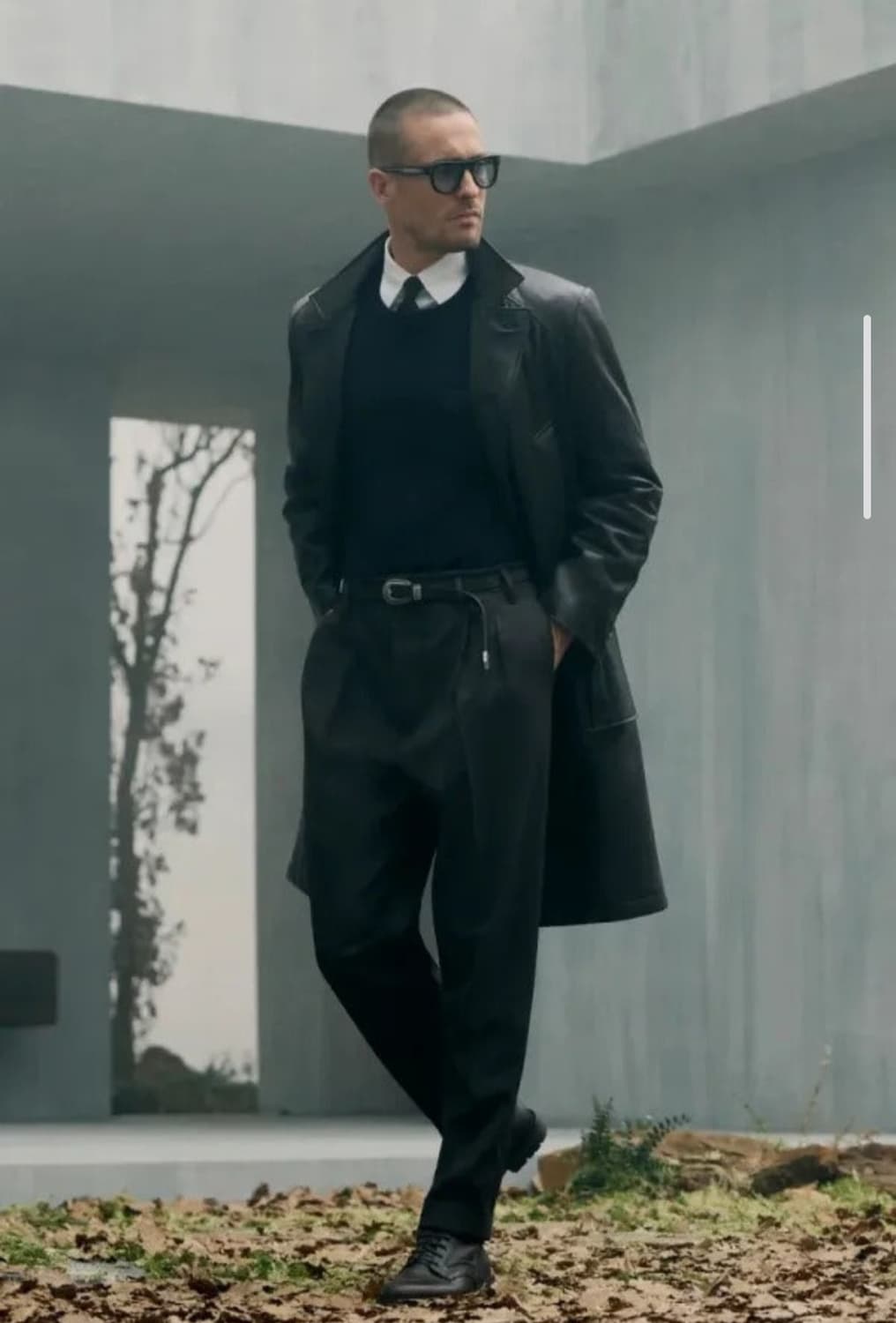 지오다노 웨스턴 레더 블랙 벨트  상품이미지6