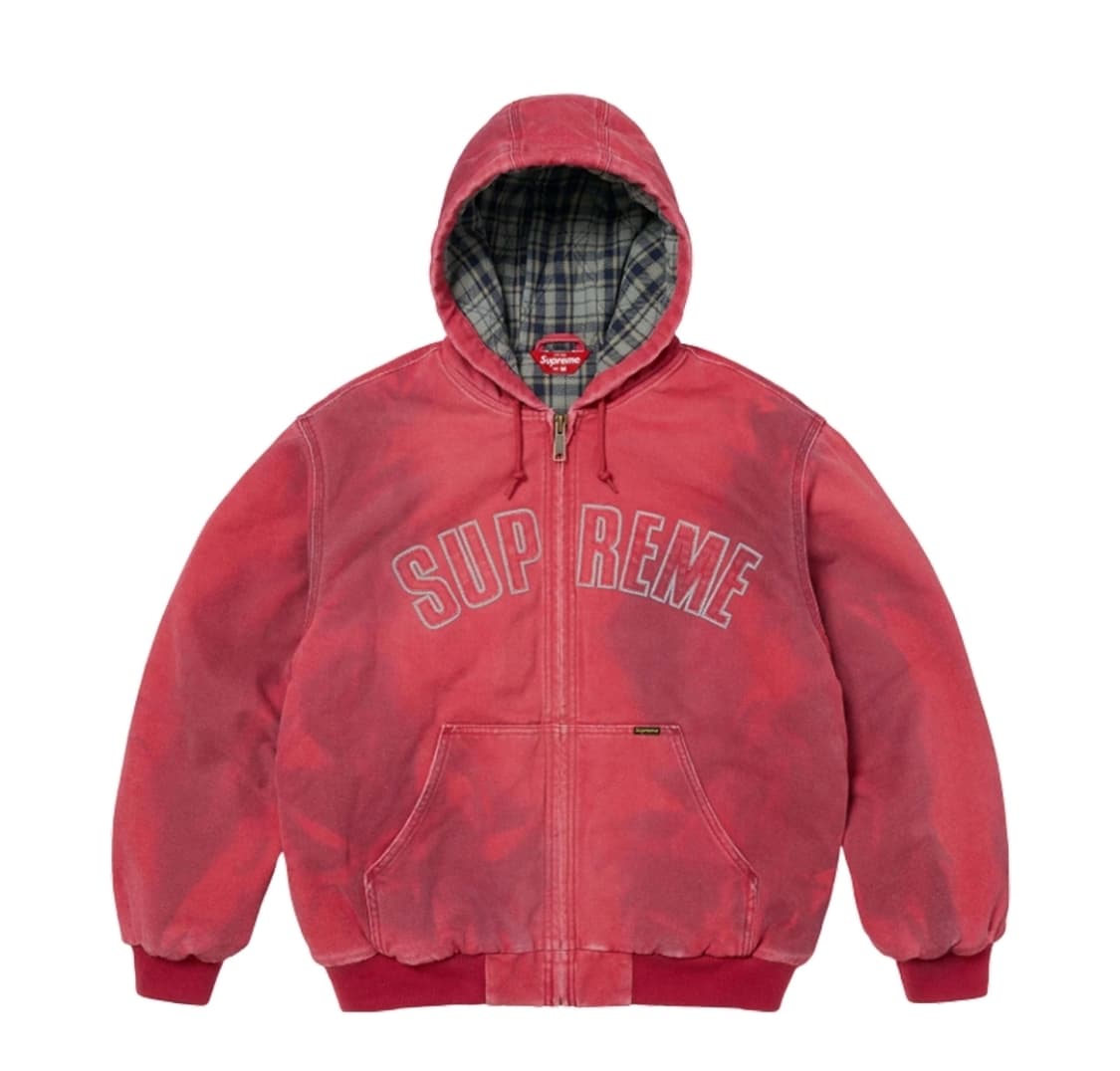 M 슈프림 리플렉티브 아크 후드 워크 자켓 레드 - 25FW 상품이미지1