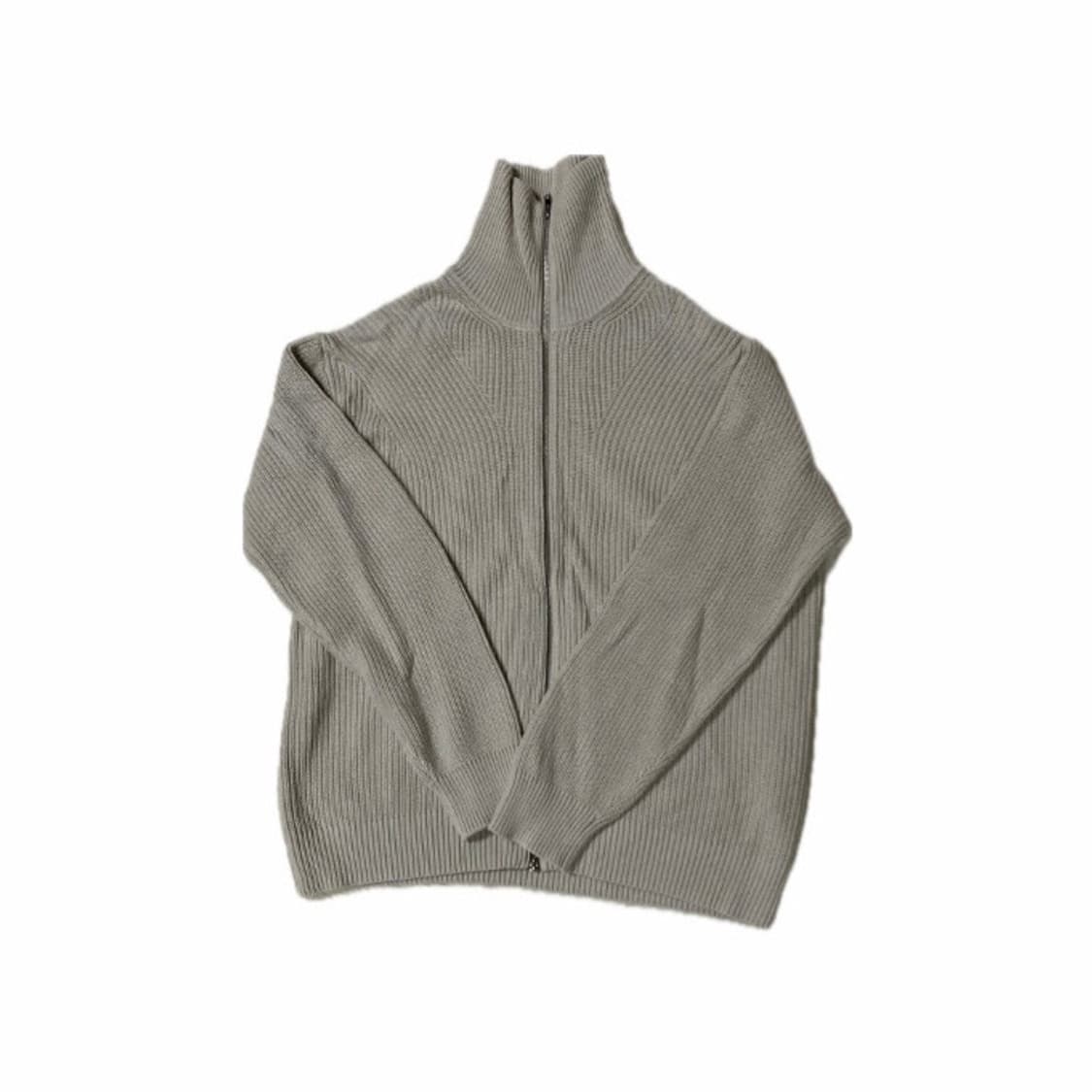 키뮤어 워셔블 하찌 2-WAY 집업니트 가디건 아이보리 상품이미지1