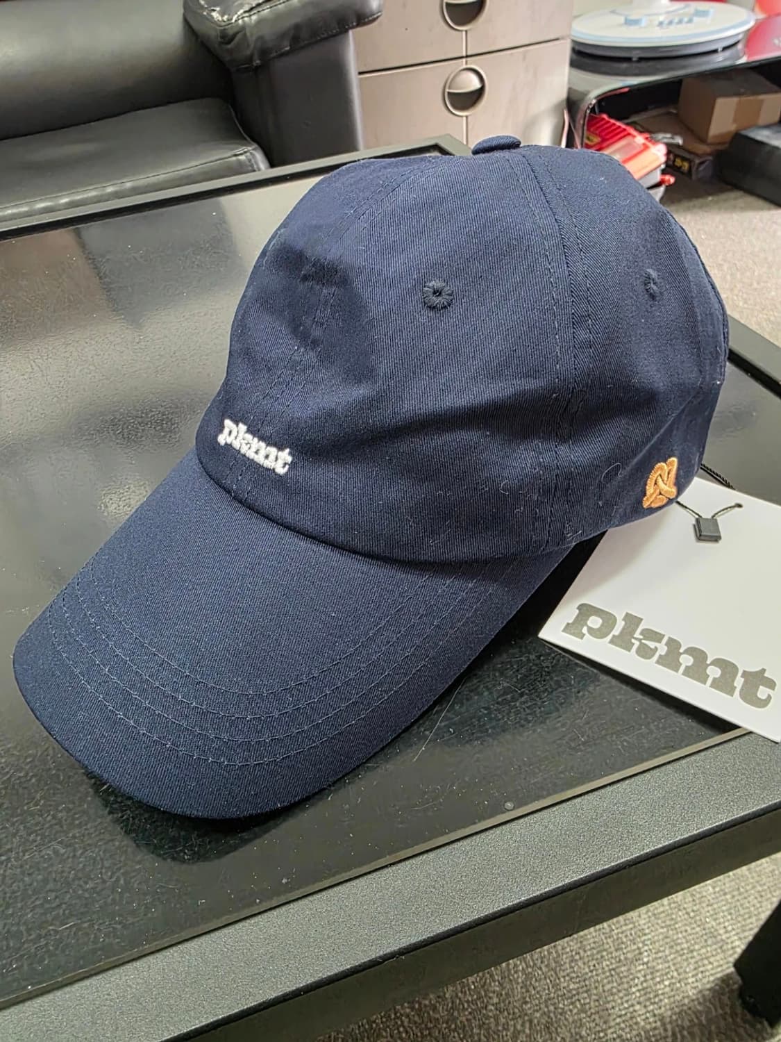 [새제품] PKMT 피키먼트 로고 볼캡 모자 네이비 상품이미지1