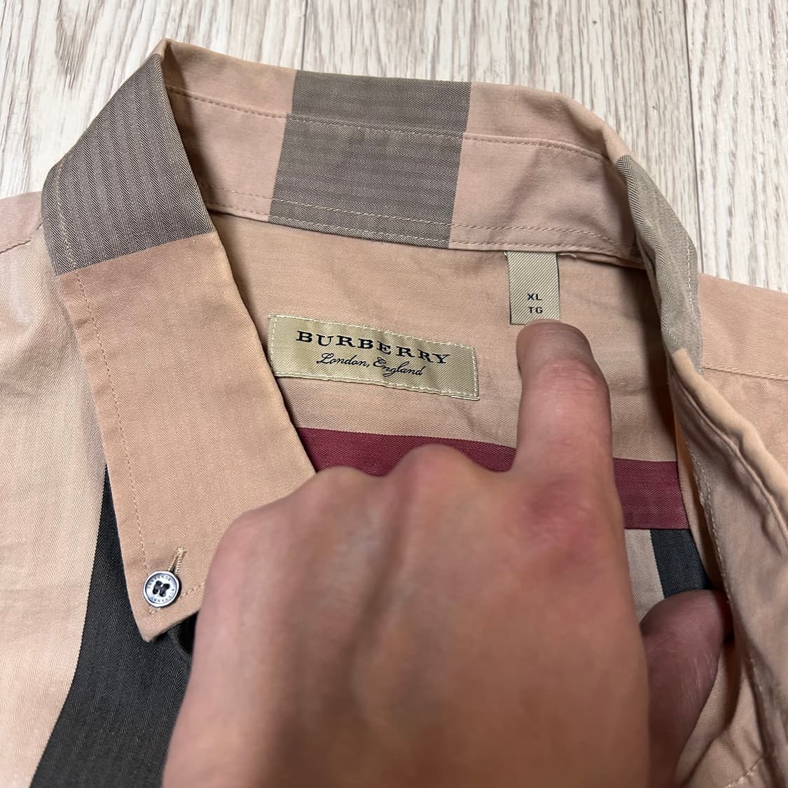 버버리 정품 체크 셔츠 105-110 상품이미지3