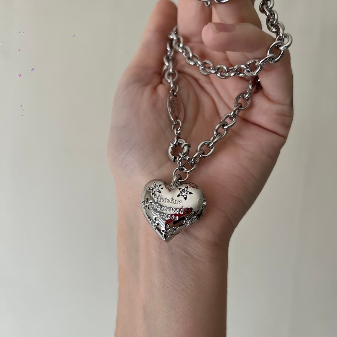 비비안웨스트우드 리 하트 펜던트 네크리스 상품이미지7