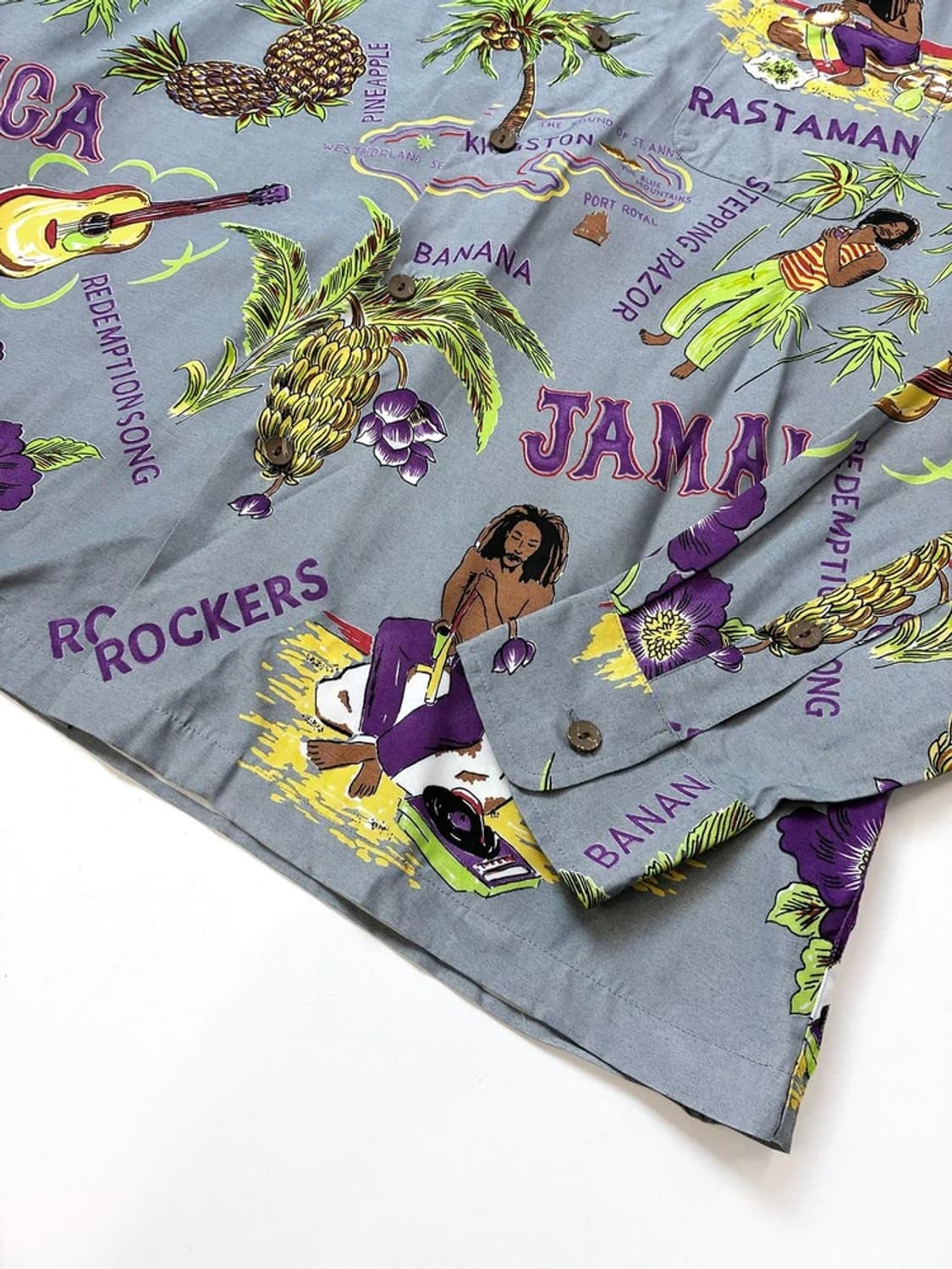 와코마리아 밥 말리 하와이안 셔츠 롱 슬리브 PN5343 상품이미지4