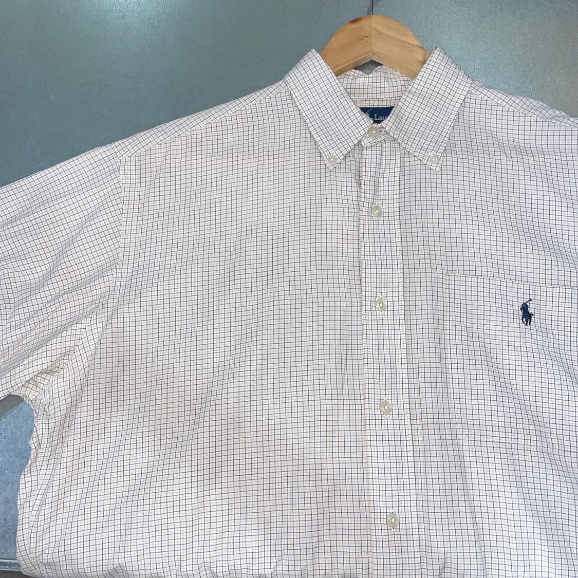 (15 1/2) POLO 폴로 랄프로렌 체크 반팔 셔츠 상품이미지4