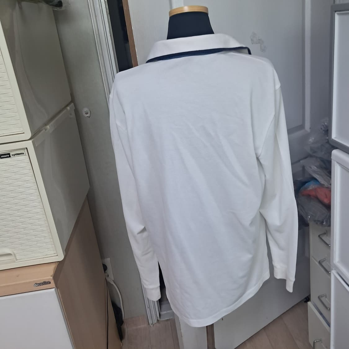 PING 핑 골프 긴팔 카라티 100 화이트 상품이미지3