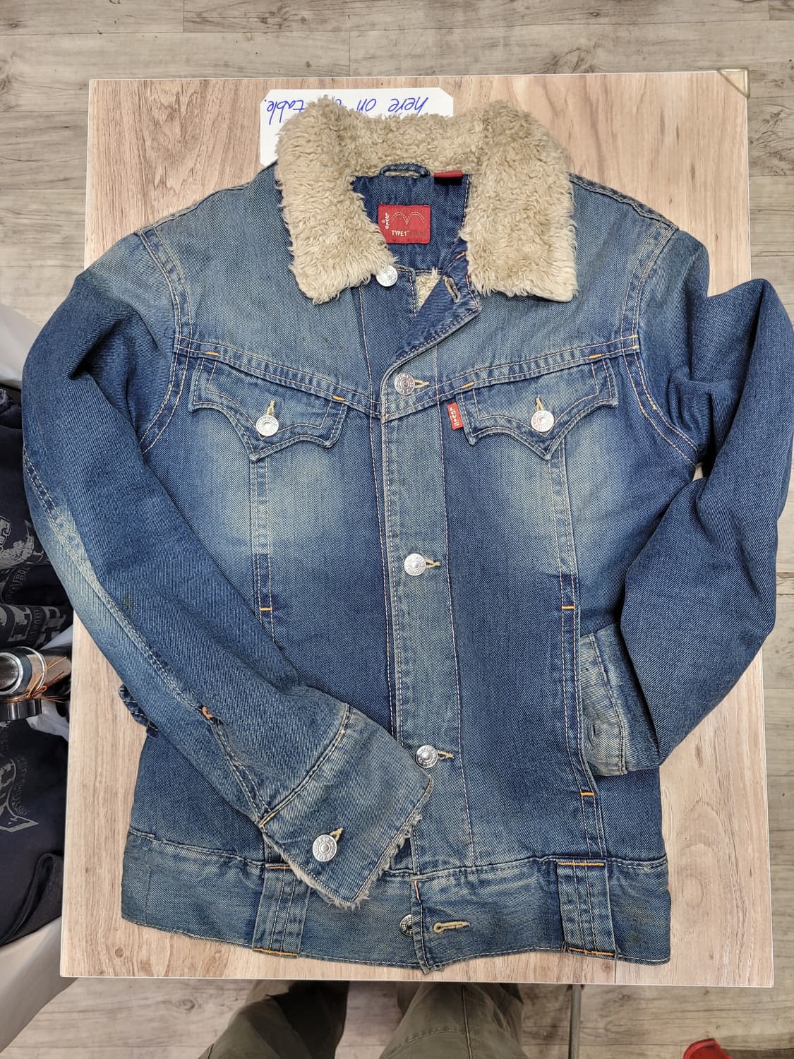 Levis 리바이스 Type1 데님 자켓 안감 후리스 청자켓 상품이미지1