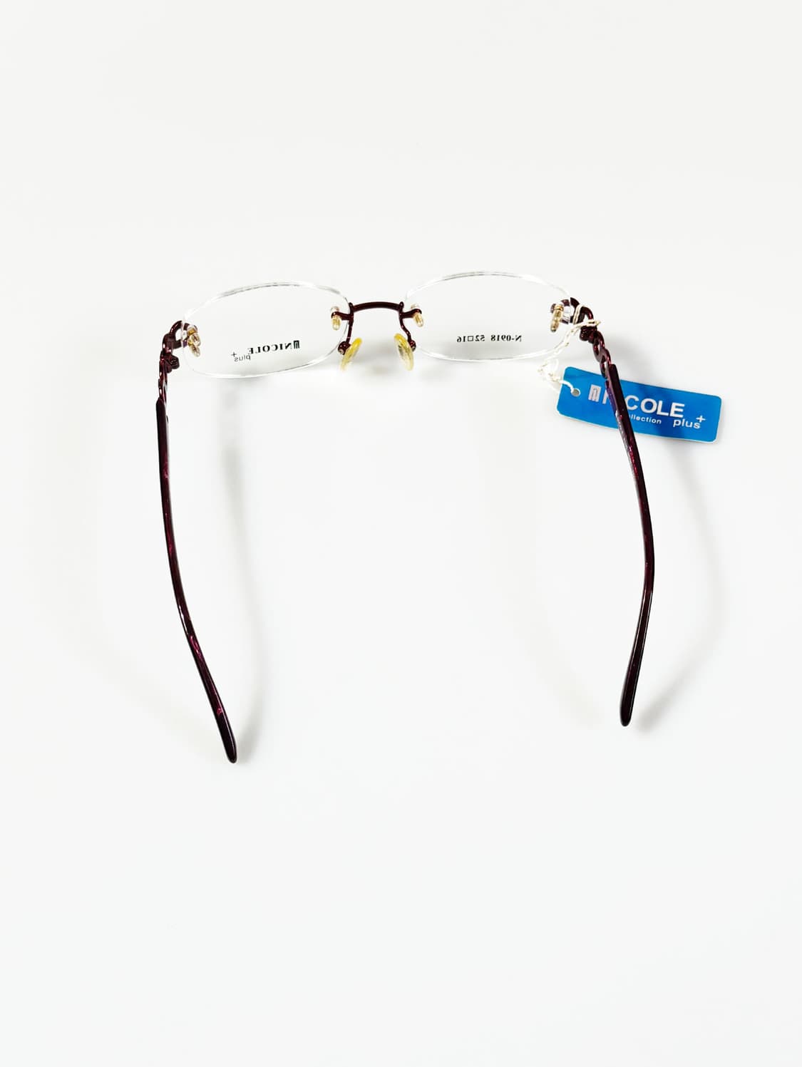 NICOLE PLUS 무테 오벌 메탈 프레임 빈티지 안경 상품이미지5