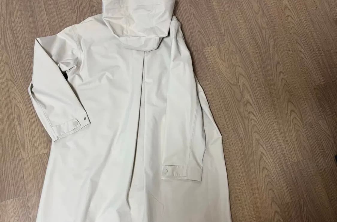 미착용 코오롱 23 웨더코트 롱코트 크림 베이지 프리여성95 정가39만 상품이미지4