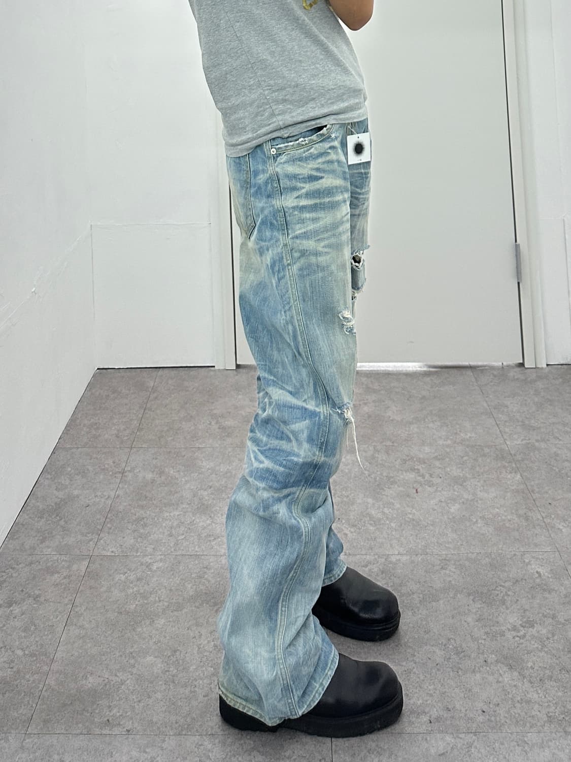Easy Riders 00s destroyed flare denim pa 상품이미지4