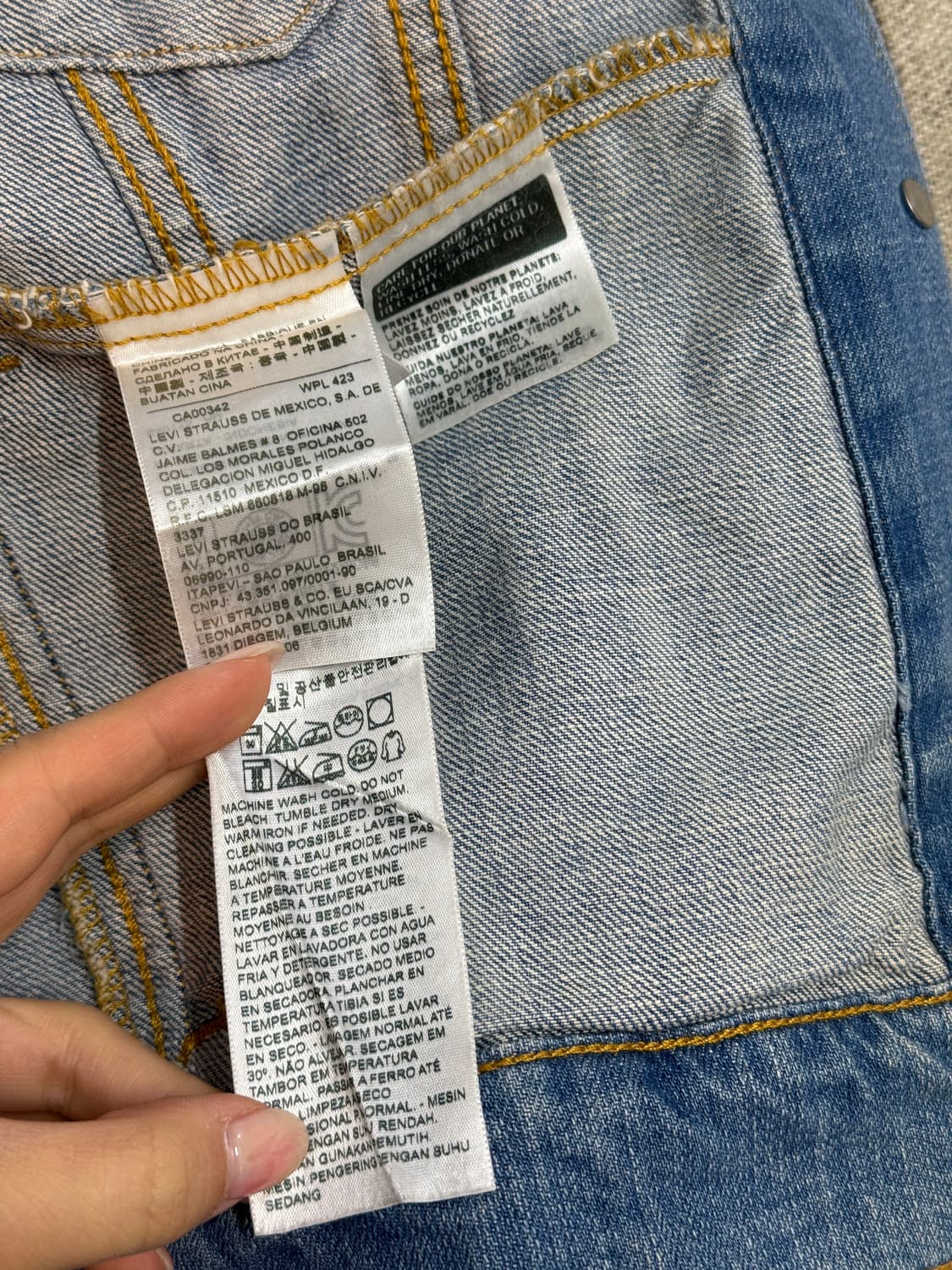 Levi’s 세미 크롭 데님 트러커 자켓 상품이미지9