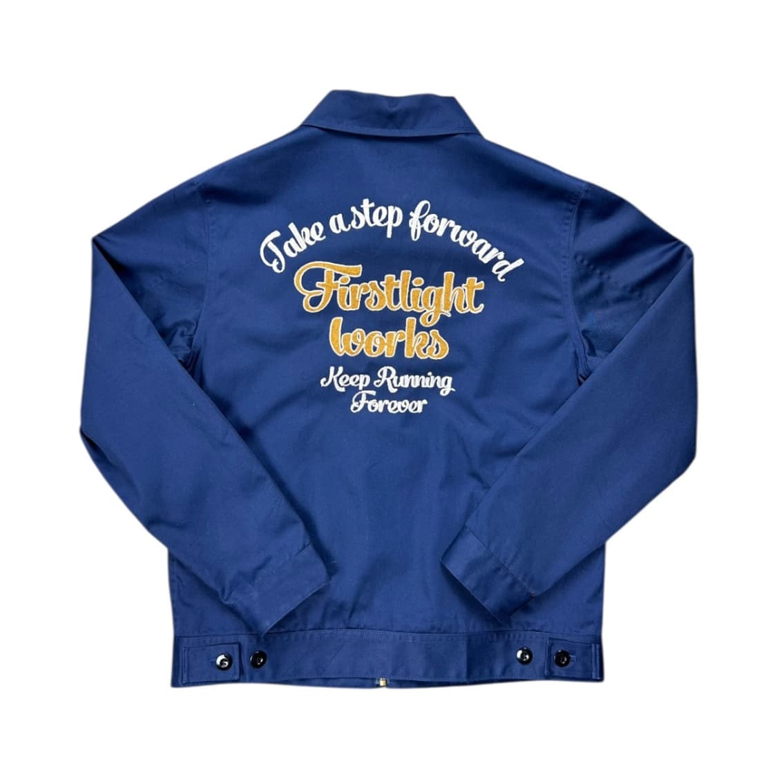 L) 네이비 레터링 자수 워크 집업 자켓 OJ-038 상품이미지5