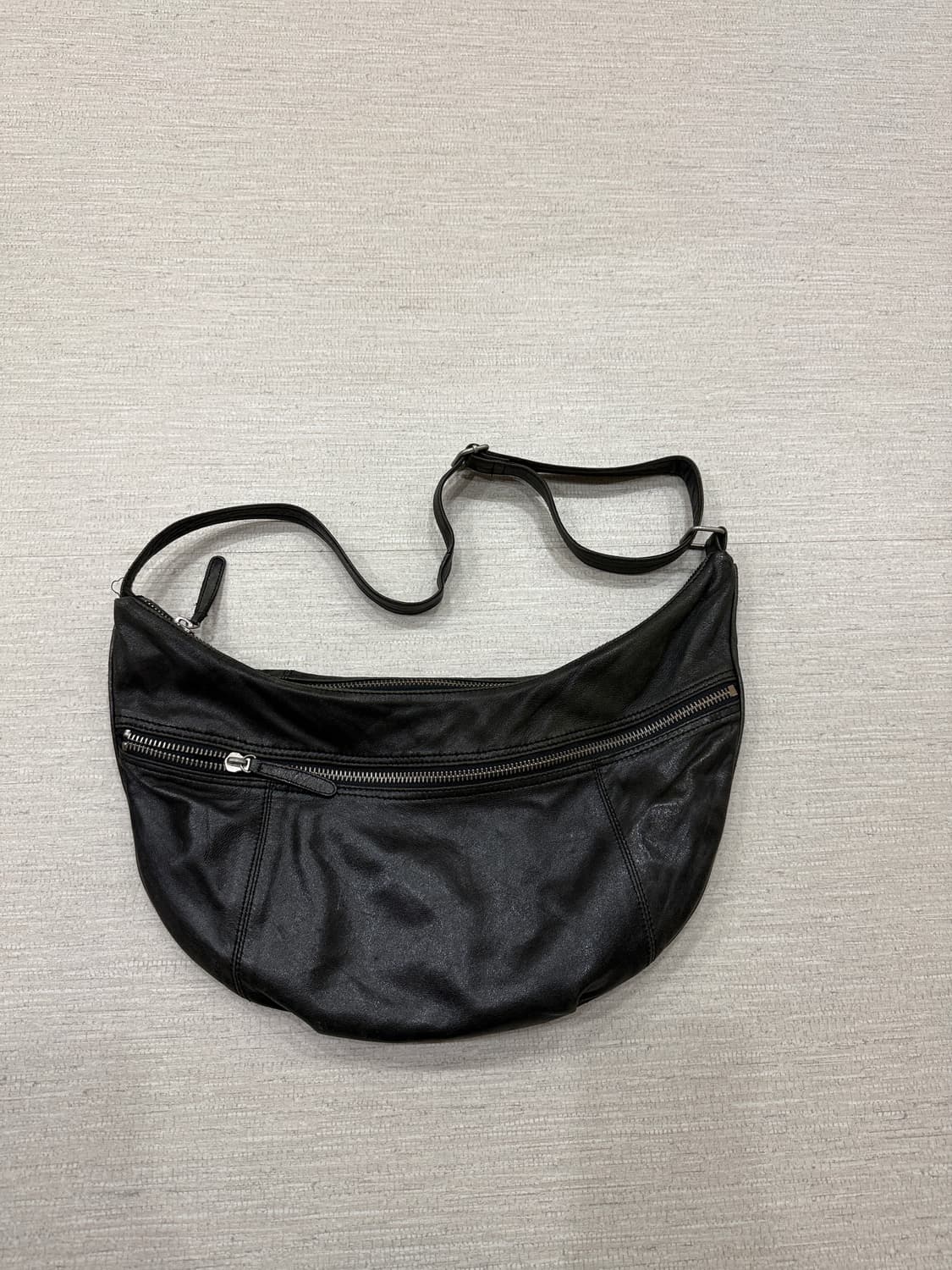 monkey time 레더 크로스백 상품이미지1