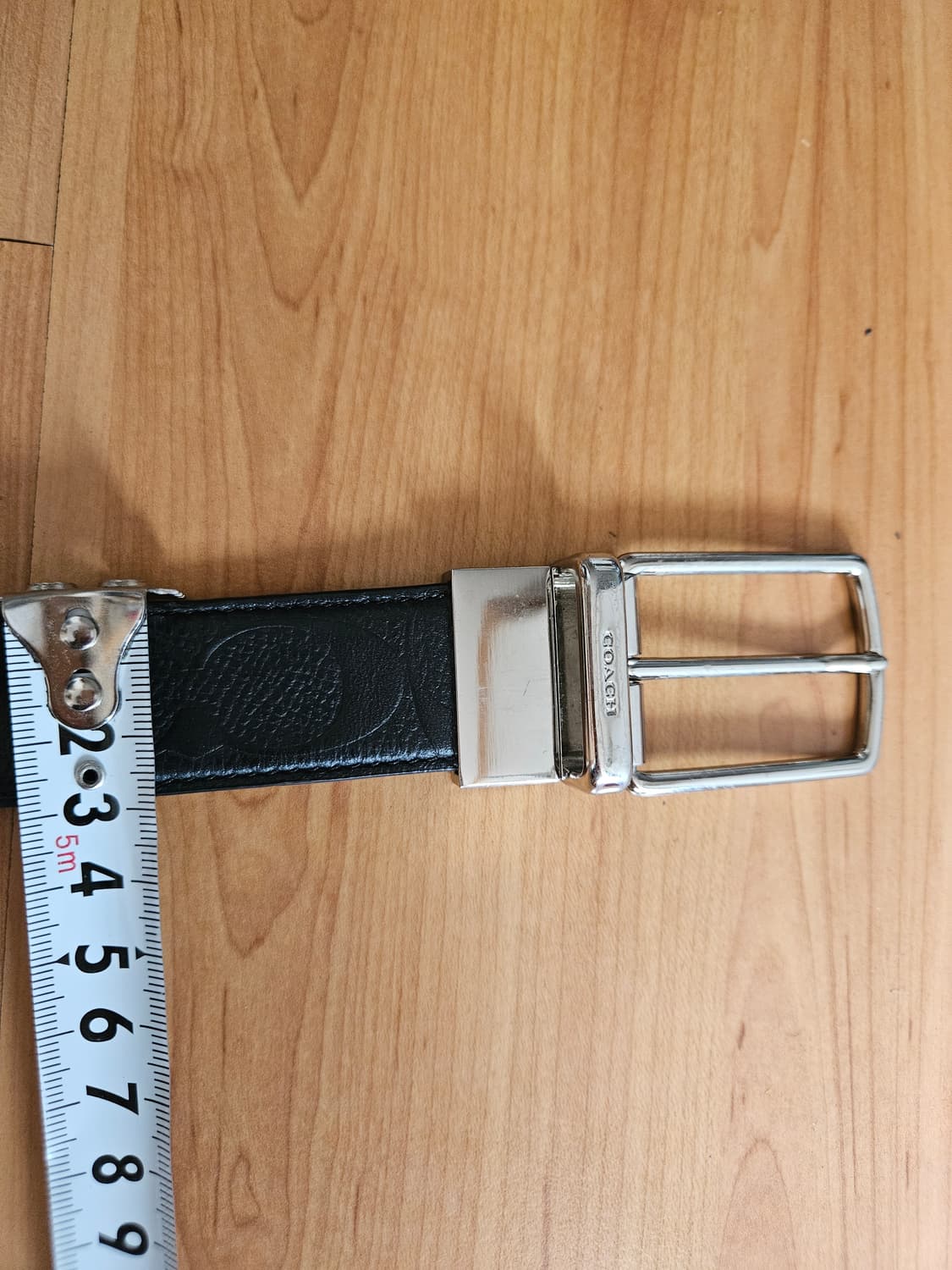 COACH 코치 남성 블랙 가죽 벨트 상품이미지7