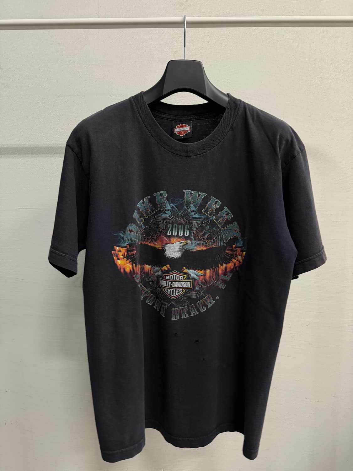 할리데이비슨 바이크위크 데이토나 플레임 이글 티셔츠 상품이미지1
