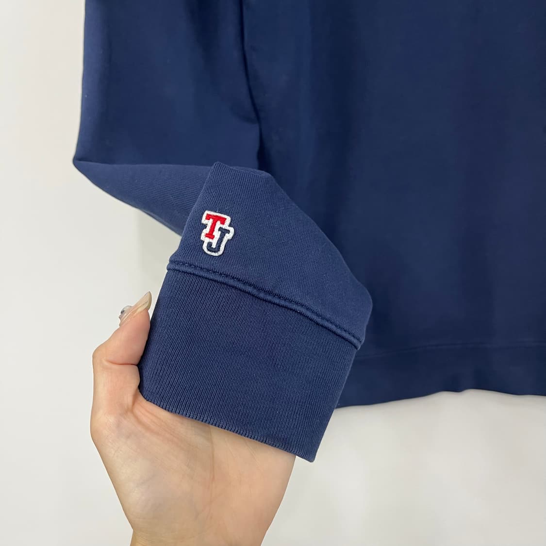 타미힐피거 자수로고 네이비 후드집업 상품이미지5